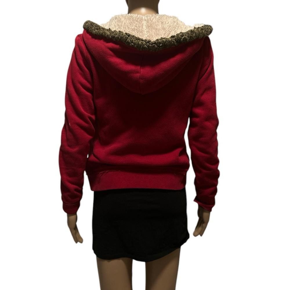 Aeropostale Aeropostale Red Zip-Up Hoodie, Size Medium Size M / US 6-8 / IT 42-44 - 4 Thumbnail