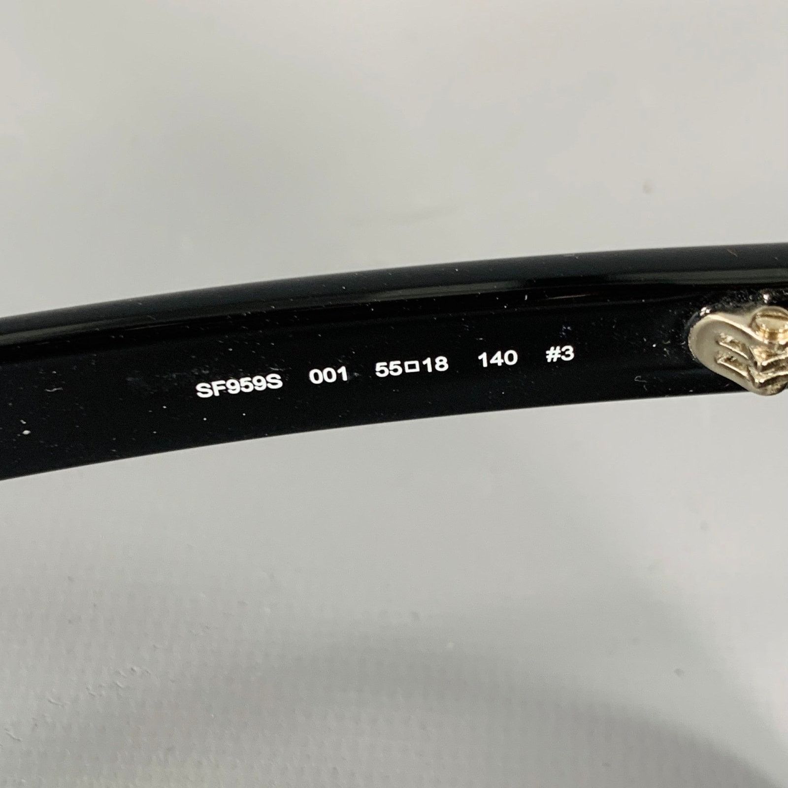 Salvatore Ferragamo SALVATORE FERRAGAMO Black Acetate Sunglasses Size ONE SIZE - 5 Thumbnail