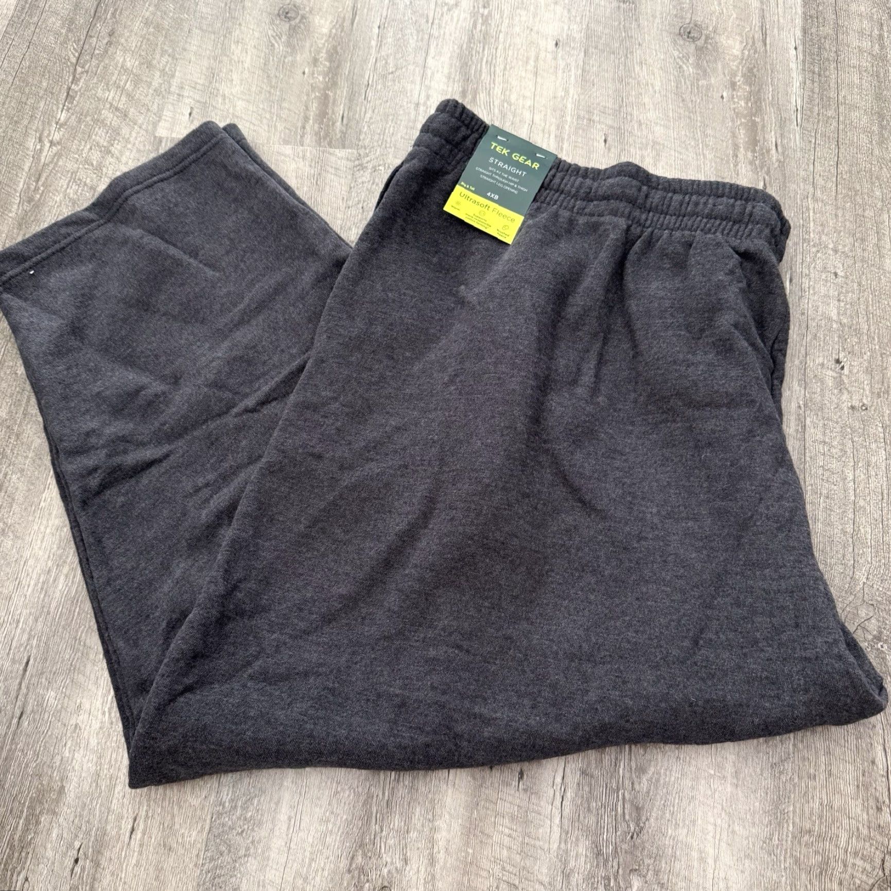 Tek Gear Tek Gear Sweat Pants Men 4XB BIG Ultra Soft Fleece Drawstring Tapered Jogger NEW Size US 39 - 5 Thumbnail