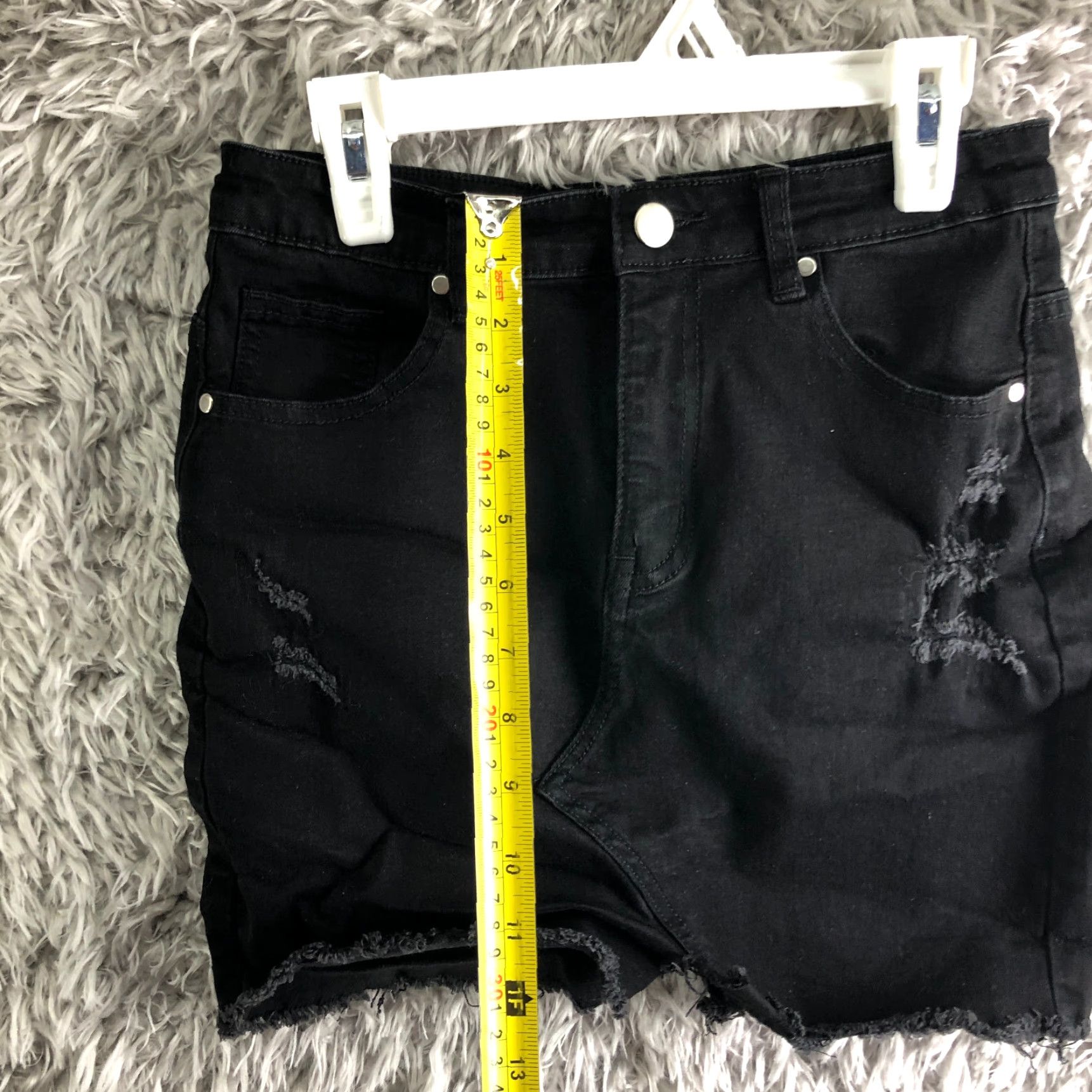 Denime Just Quella Black Jean Skirt Womens Size 4 Denim Button Midi Short Skirt Climate: Spring Summer Fall Vintage No Women Mens? Size 27" / US 4 / IT 40 - 3 Thumbnail