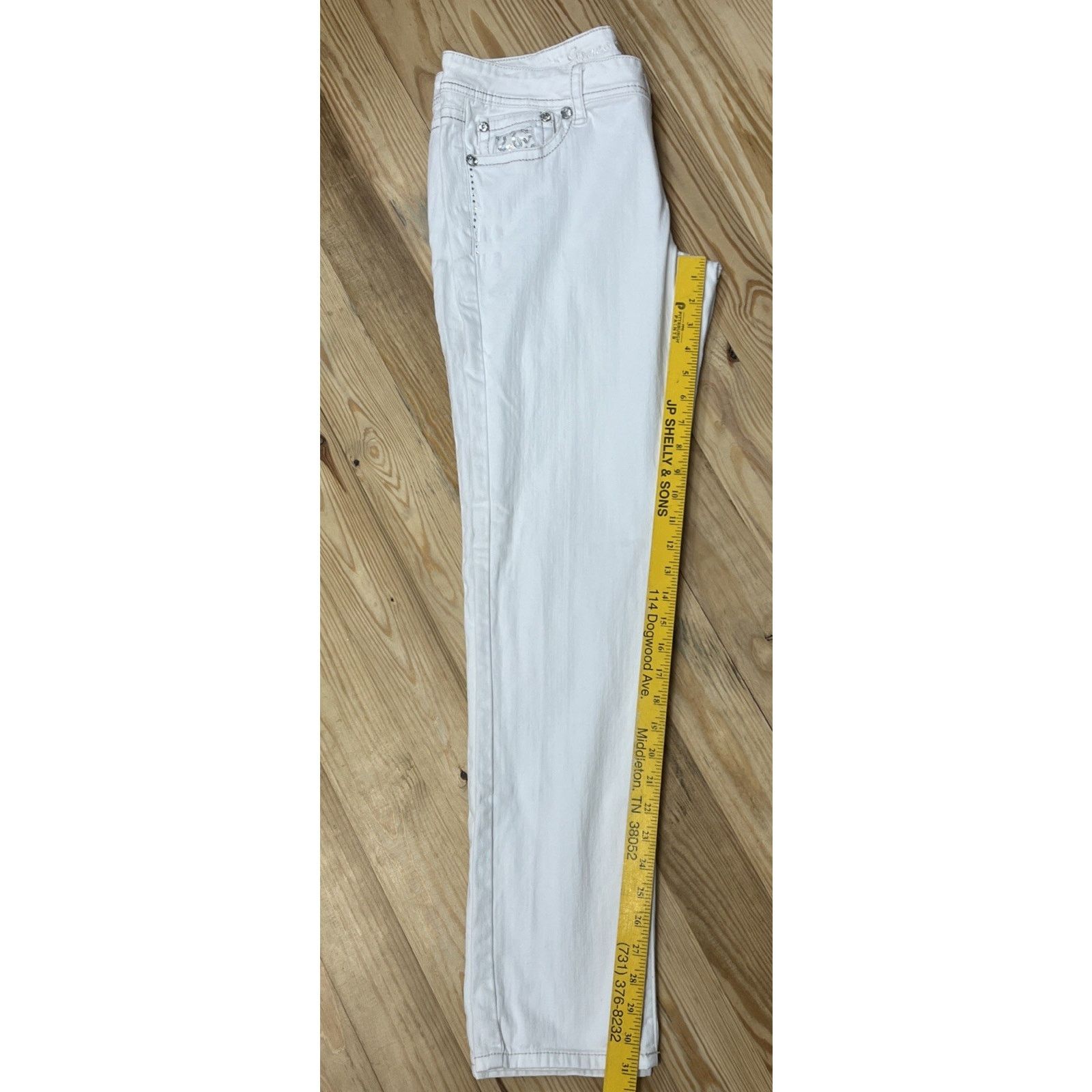 Grace in LA GRACE In LA-Straight Jeans Rhinestones Women's Sz 13 Size 36" / US 14 / IT 50 - 7 Thumbnail
