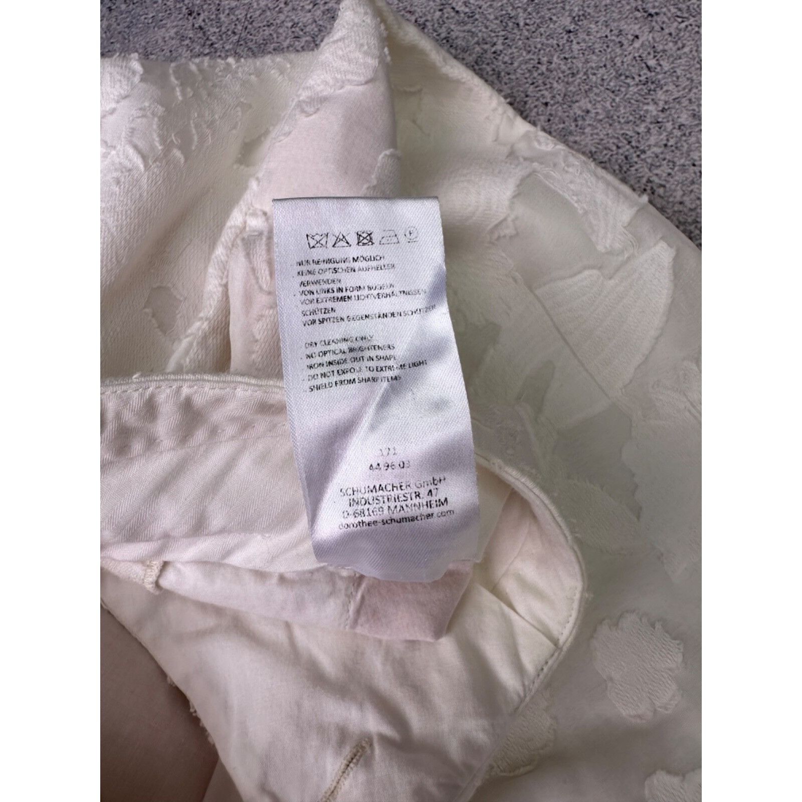DOROTHEE SCHUMACHER VTG Dorothee Schumacher Floral White Wide Leg Woman Pants Size 26" / US 2 / IT 38 - 8 Thumbnail