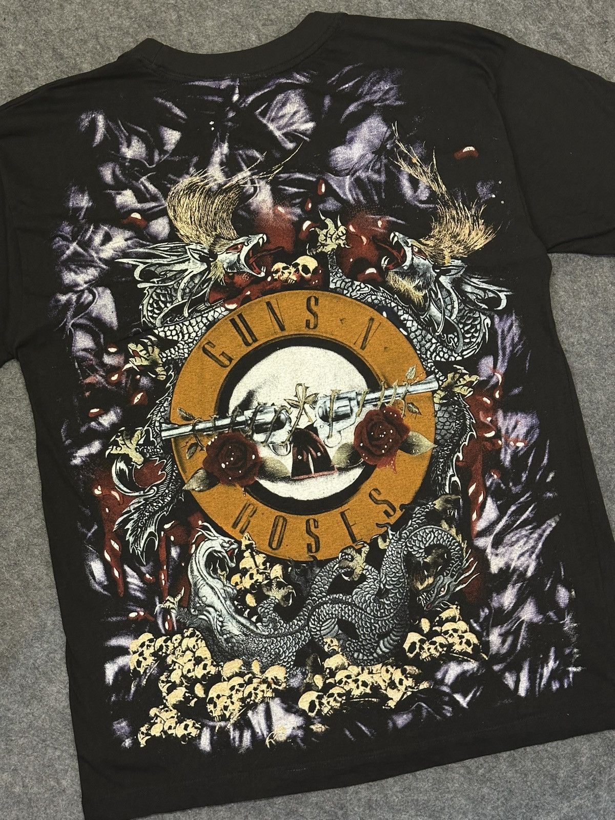 Vintage Vintage AOP 90s ‼️ Guns N Roses Rose Size US L / EU 52-54 / 3 - 1 Thumbnail
