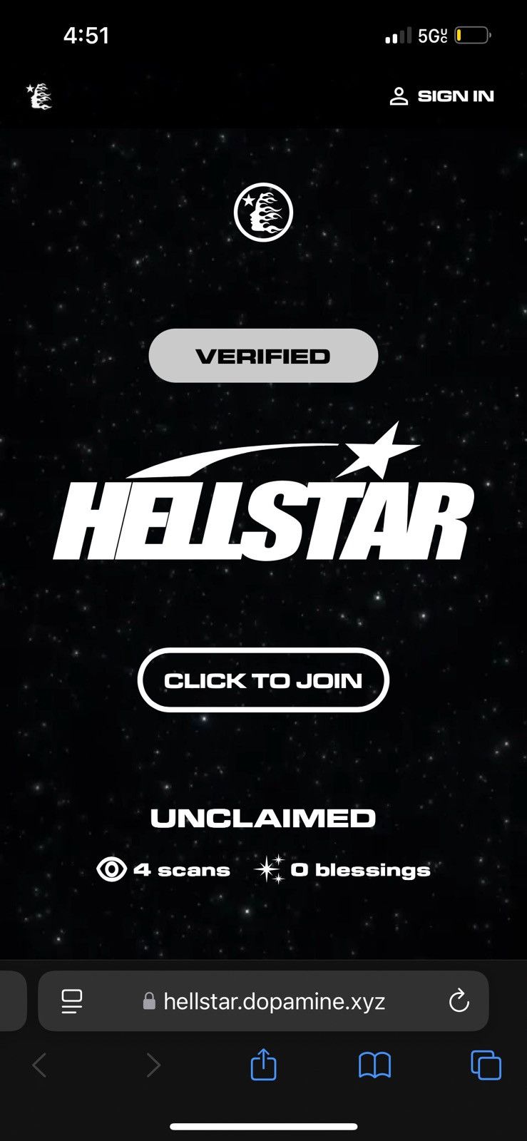 Hollister Hellstar classic logo tee Size US L / EU 52-54 / 3 - 8 Thumbnail