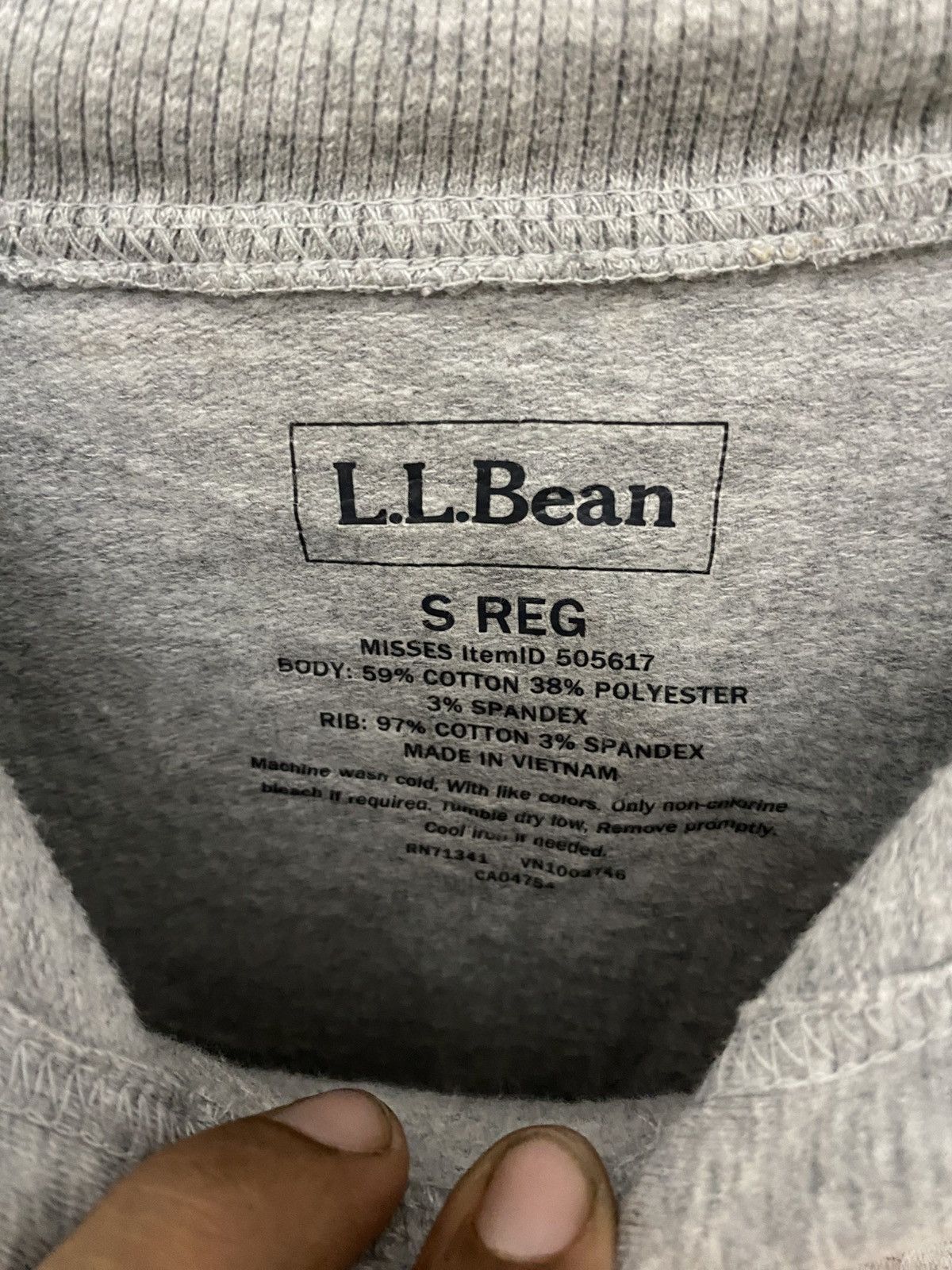 L.L. Bean L.L. Bean Gray Scenic Stripe Hoodie Sweatshirt very rare Size US S / EU 44-46 / 1 - 3 Thumbnail