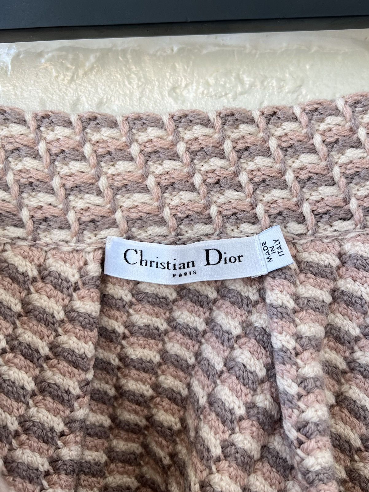 Dior Christian Dior 100% Wool Knit Skirt Size 28" / US 6 / IT 42 - 5 Thumbnail