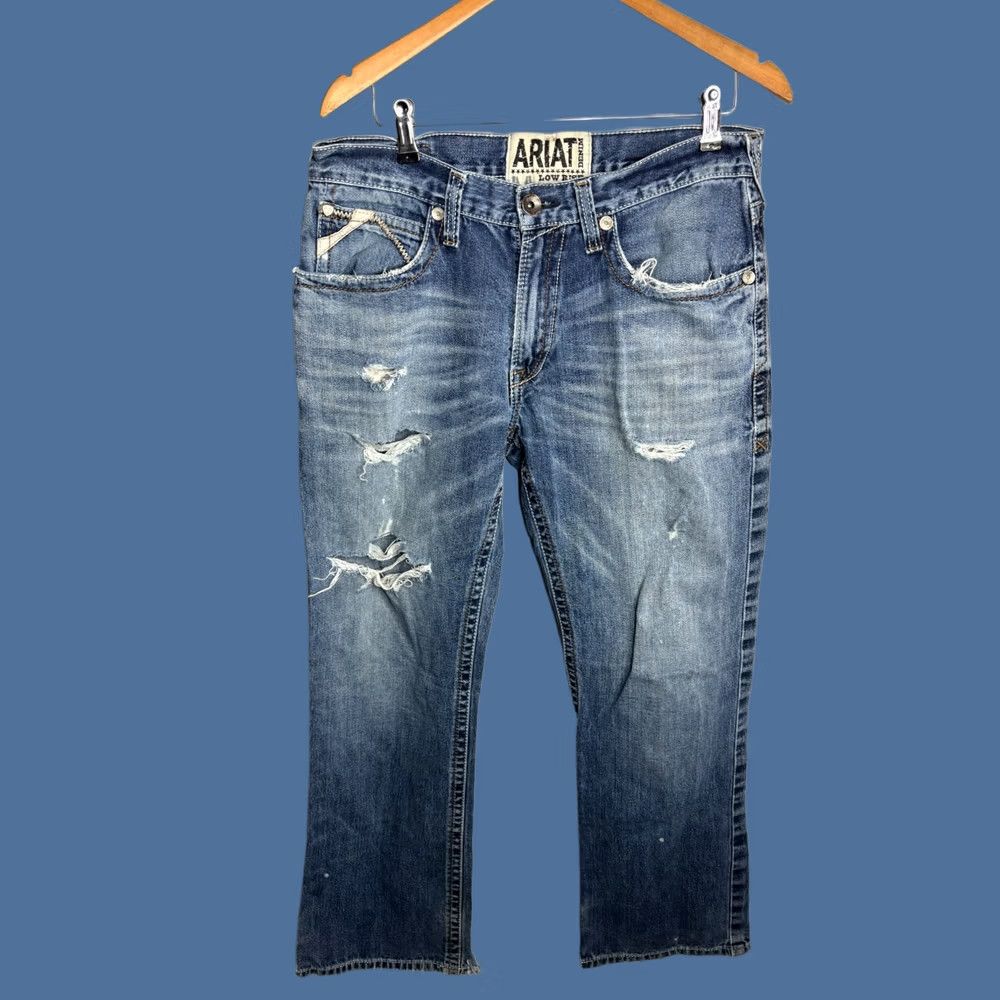 Ariat Ariat Jeans 32/32 Mens Denim Bootcut Slim Western Rodeo 5736 Blue 5-Pocket USA Cowboy Southwestern USA 8/10 VINTAGE No Size US 32 / EU 48 - 1 Thumbnail