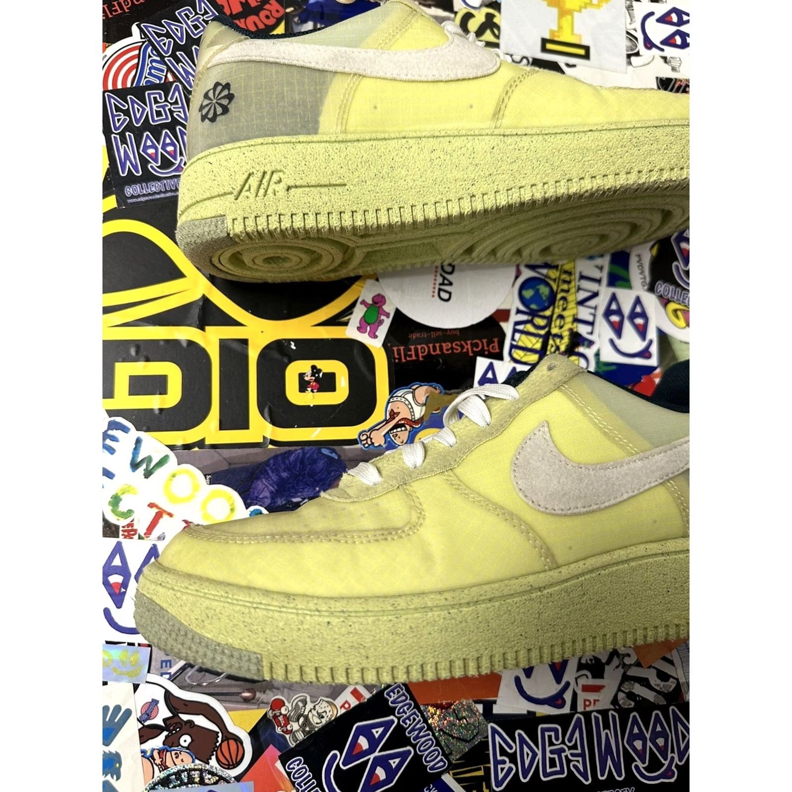 Nike Nike Air Force 1 One Low Crater GS Lemon Twist Yellow 6.5Y 8 Womens DH4339-700 Sneaker Size US 6 / IT 36 - 4 Thumbnail