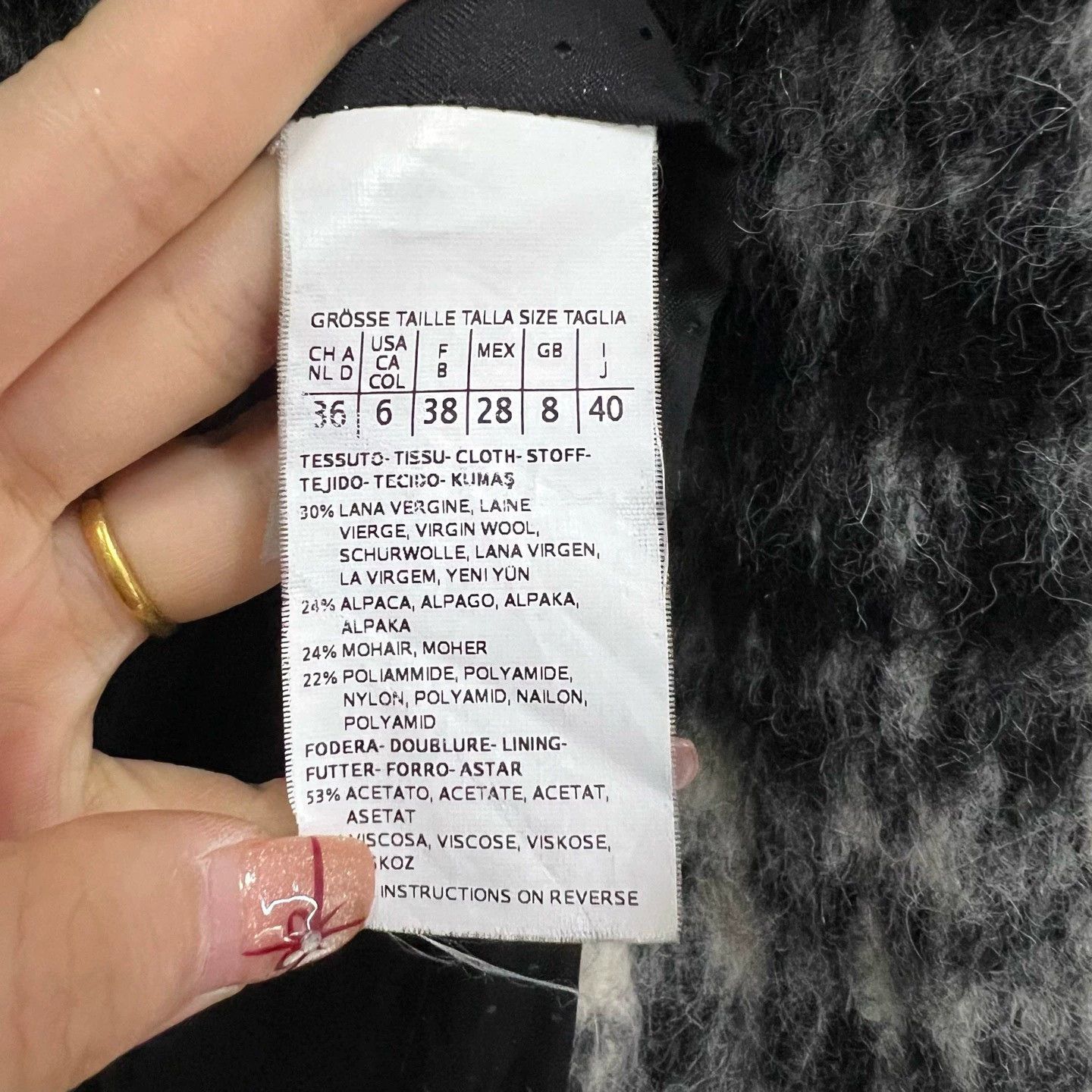 Max Mara MaxMara black and white checkered coat Size XS / US 0-2 / IT 36-38 - 5 Thumbnail