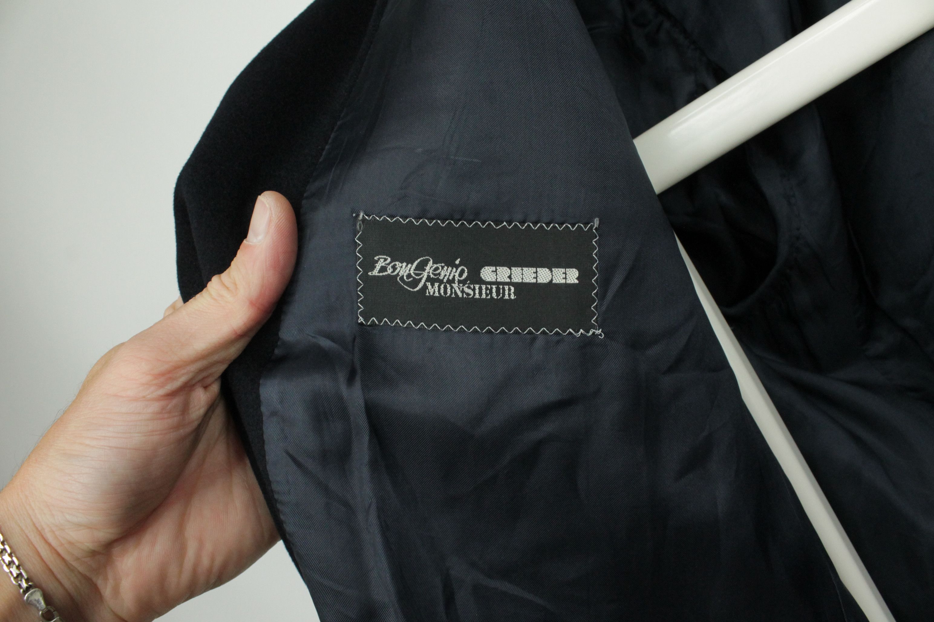 Loro Piana Vintage Bongenie Grieder Loro Piana Pure Lana Navy Overcoat Size US XL / EU 56 / 4 - 7 Thumbnail