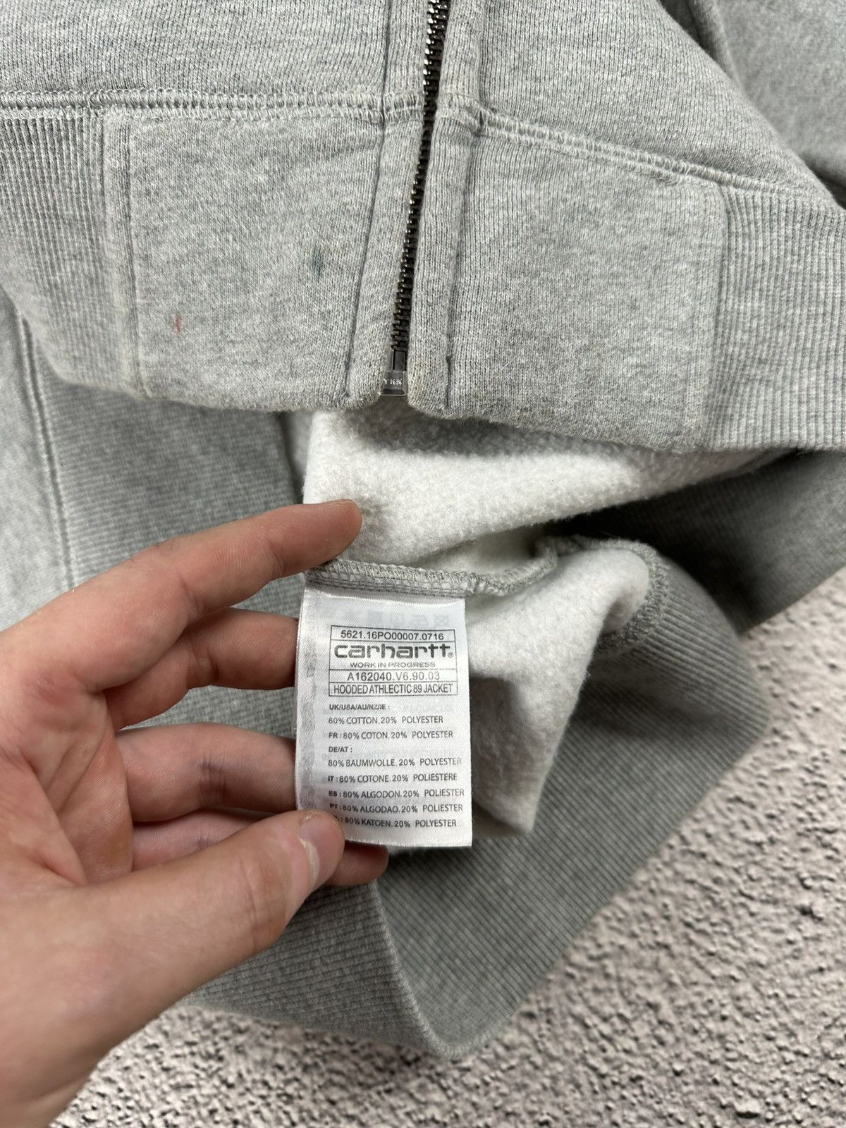 Carhartt Vintage Carhartt 89 Full Zip Hoodie Y2K Olympic Washed Size US L / EU 52-54 / 3 - 11 Thumbnail