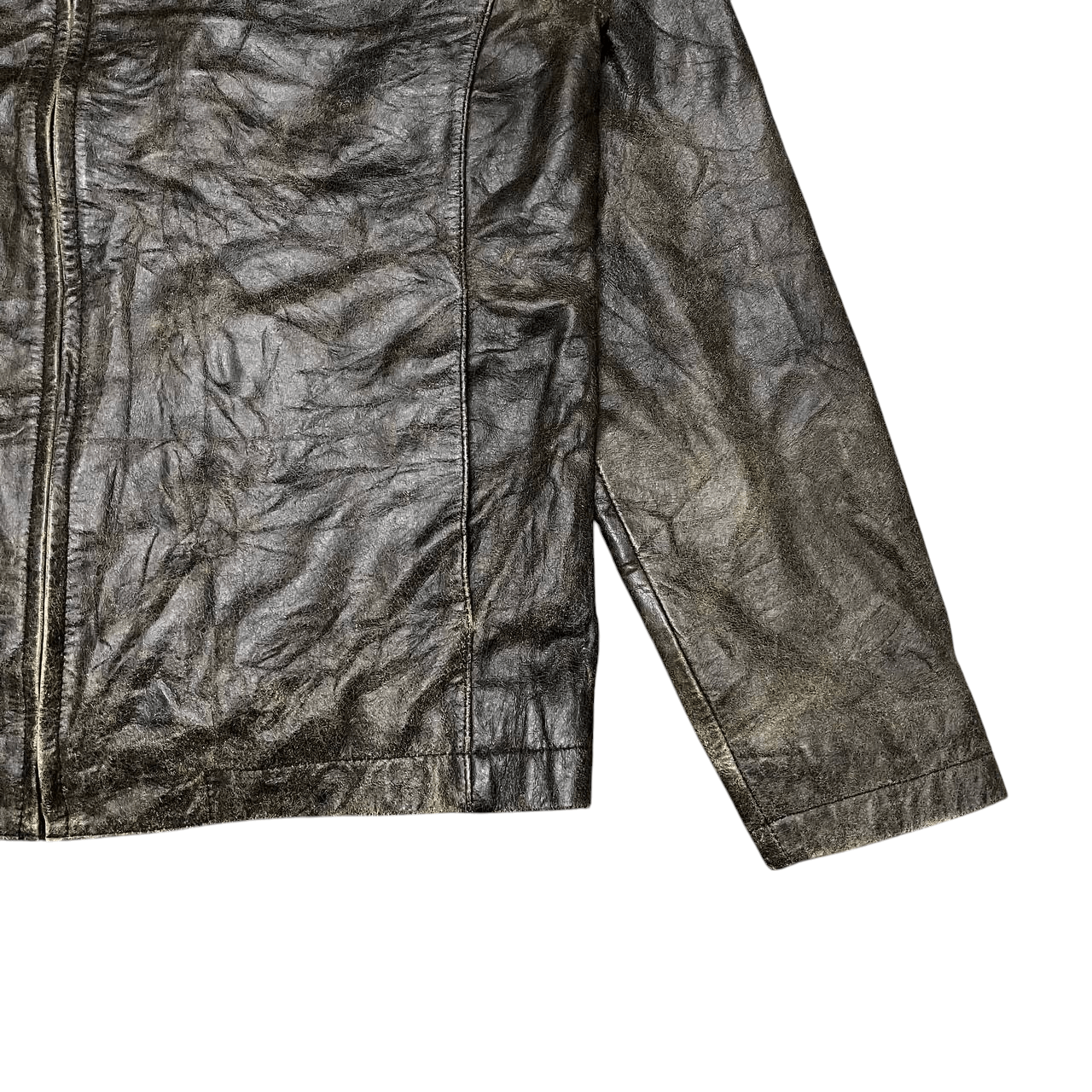 Leather Vintage Dual Leather Zipper Jacket Size US M / EU 48-50 / 2 - 3 Thumbnail