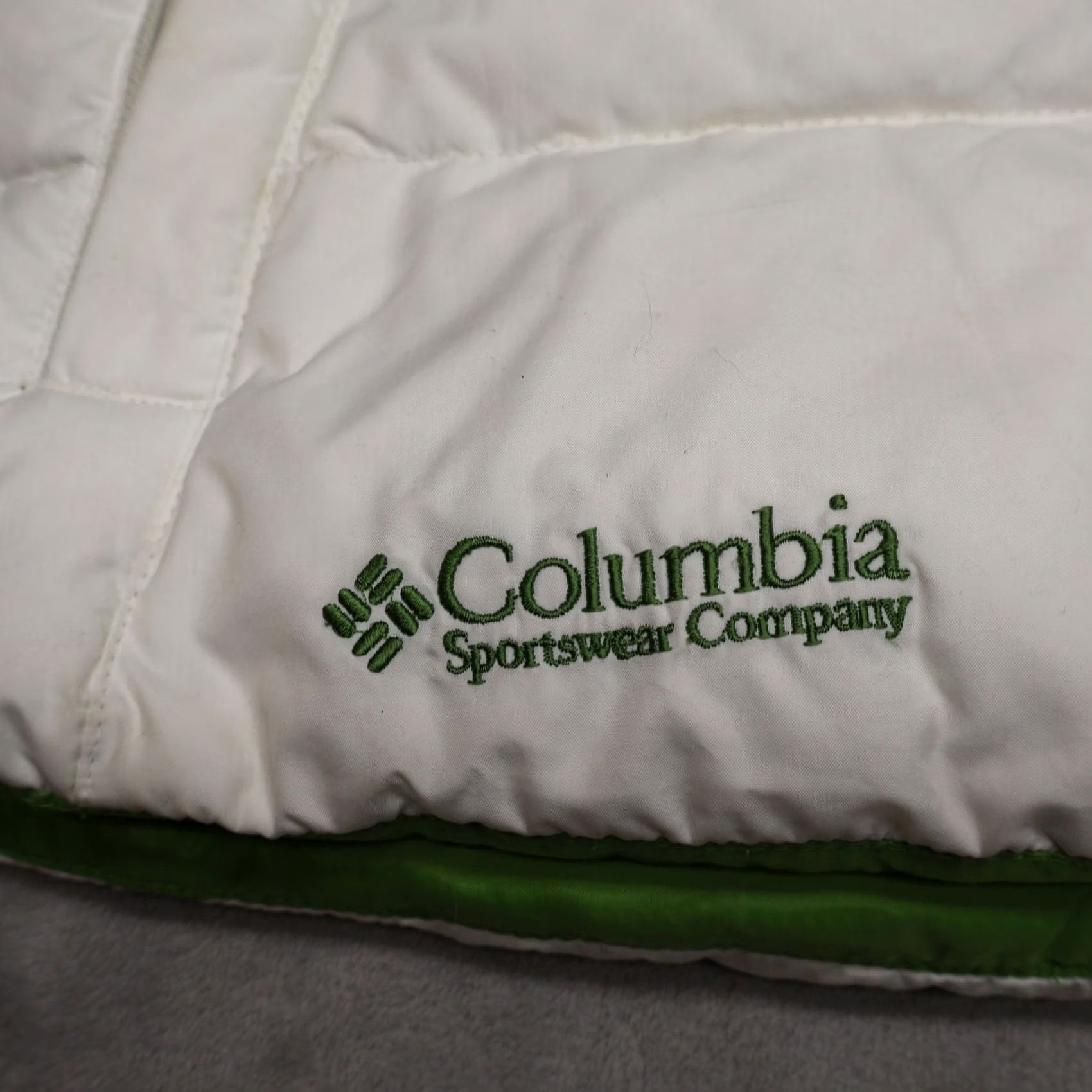 Vintage Columbia Womens Large White Down Insulated Puffer Jacket Size L / US 10 / IT 46 - 3 Thumbnail