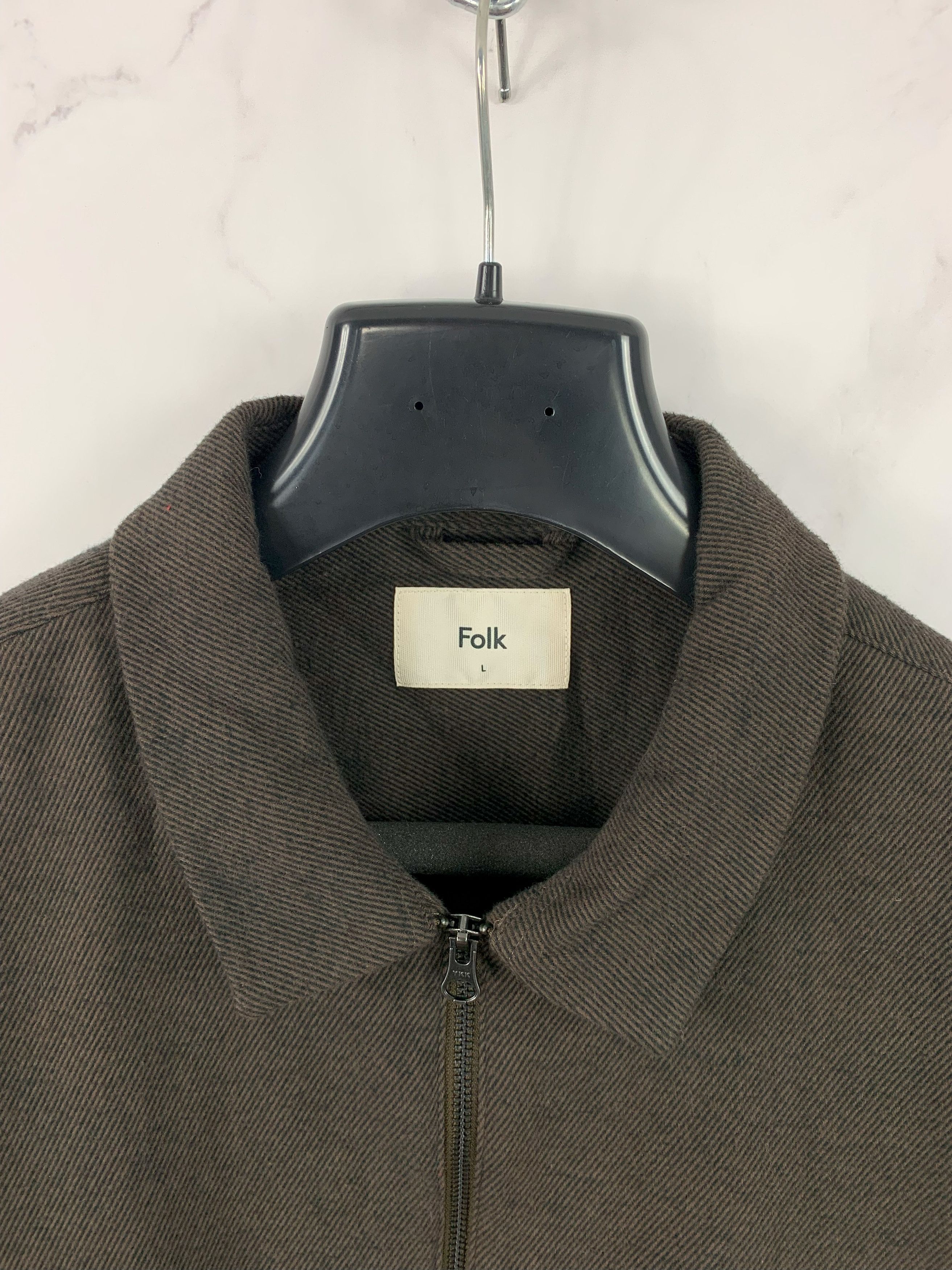 Folk Folk Cotton Full Zip Collared Jacket Size L Size US L / EU 52-54 / 3 - 14 Thumbnail