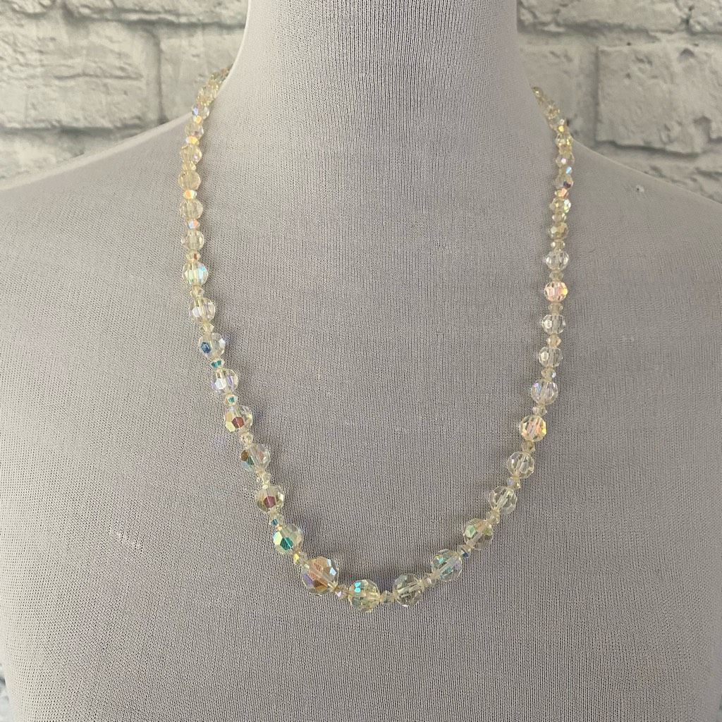 Jewelry Jewelry necklace earrings and bracelet set Iridescent clear Size ONE SIZE - 13 Thumbnail