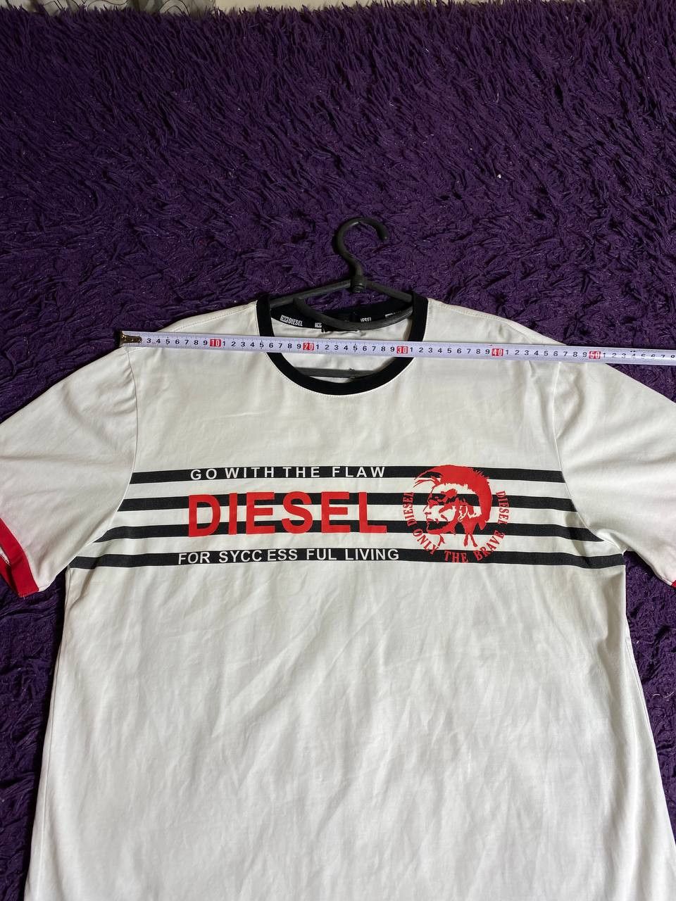 Diesel 90s Central Swoosh Vintage Y2K Oversized Retro T-Shirt Size US M / EU 48-50 / 2 - 8 Thumbnail