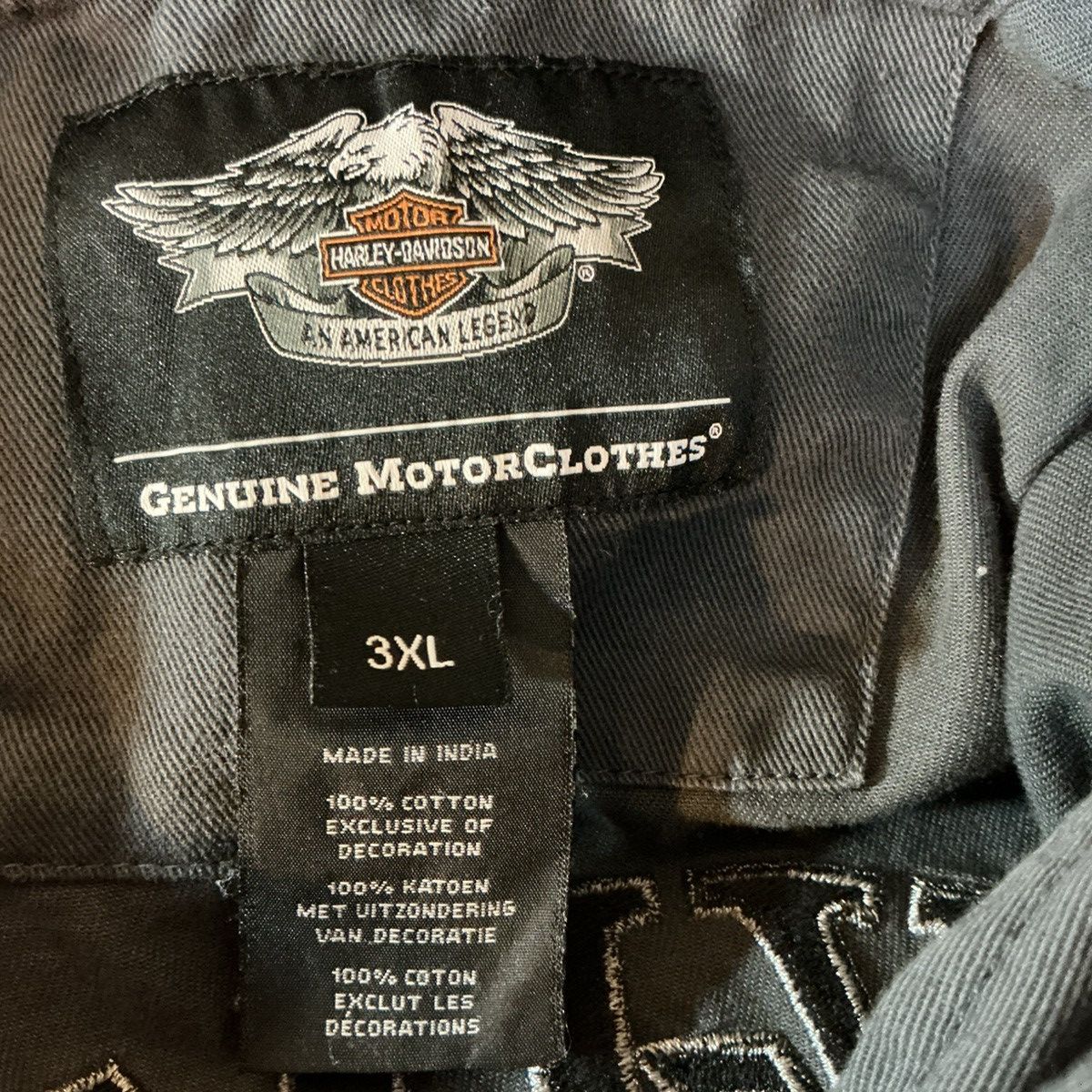 Harley Davidson Harley Davidson Skull Work Shirt 3XL Gray Size US XXL / EU 58 / 5 - 6 Thumbnail