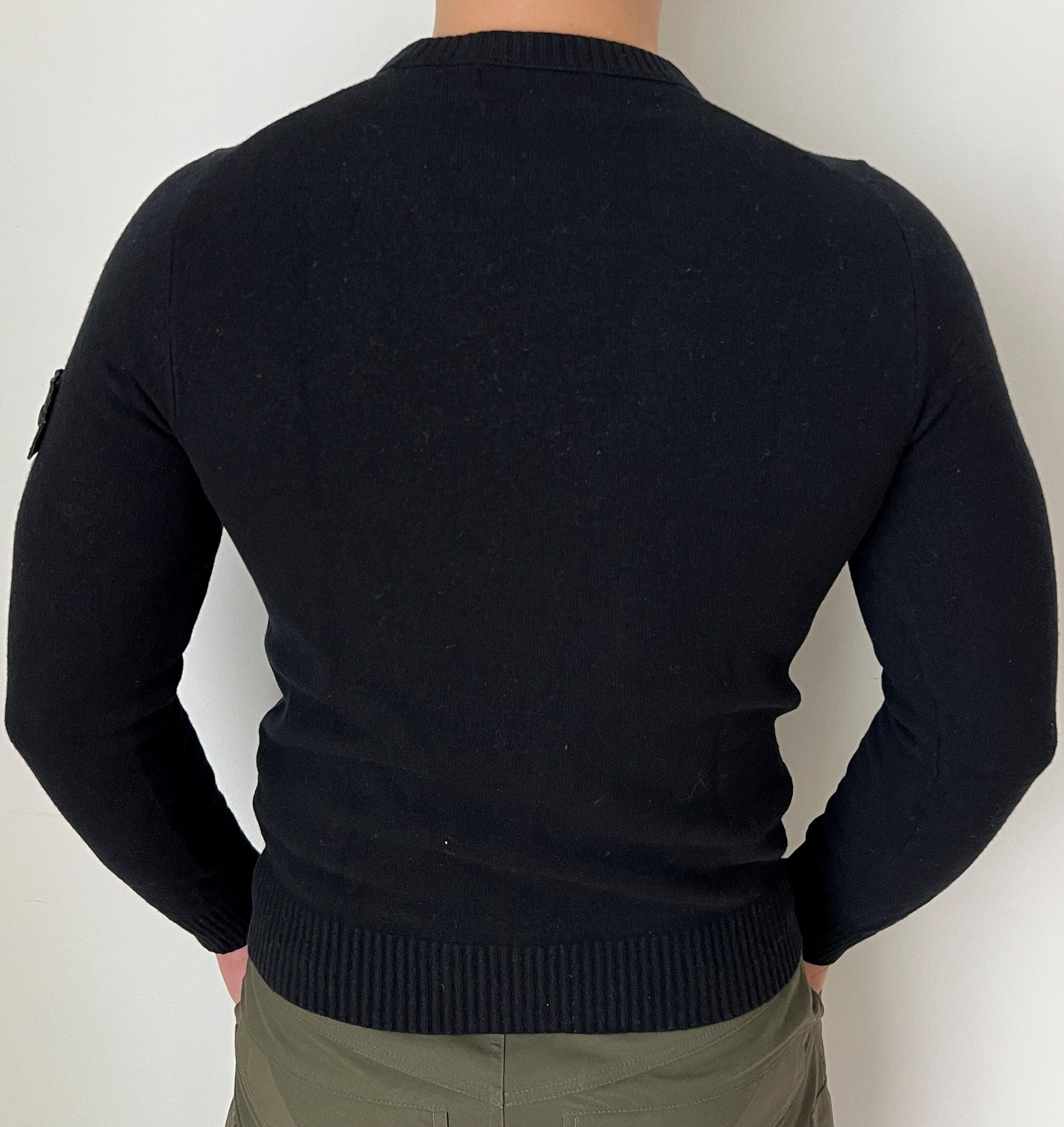 Massimo Osti × Stone Island × Vintage STONE ISLAND KNIT WOOL SWEATER CREW NECK Size US M / EU 48-50 / 2 - 3 Thumbnail