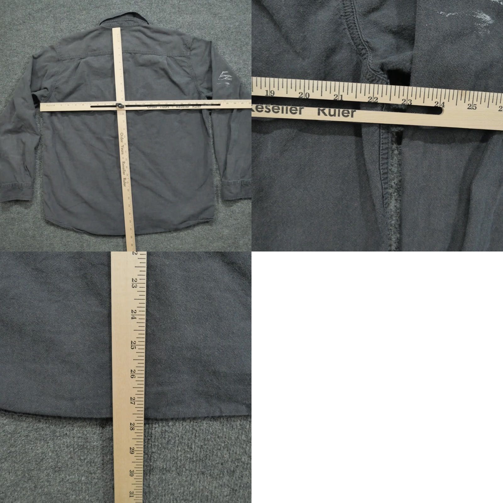Carhartt VINTAGE Carhartt Shirt Mens Large Grey Button Up Distressed Faded Workwear Size US L / EU 52-54 / 3 - 9 Thumbnail