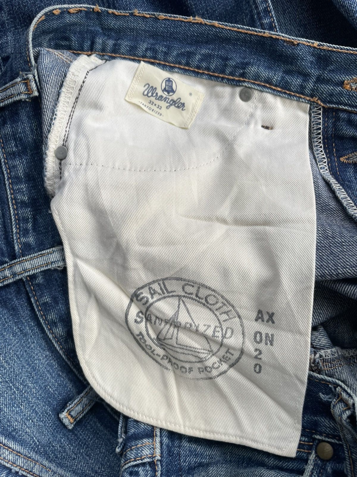 Wrangler Vintage Wrangler Blue Bell Selvedge Denim Size US 33 - 17 Thumbnail