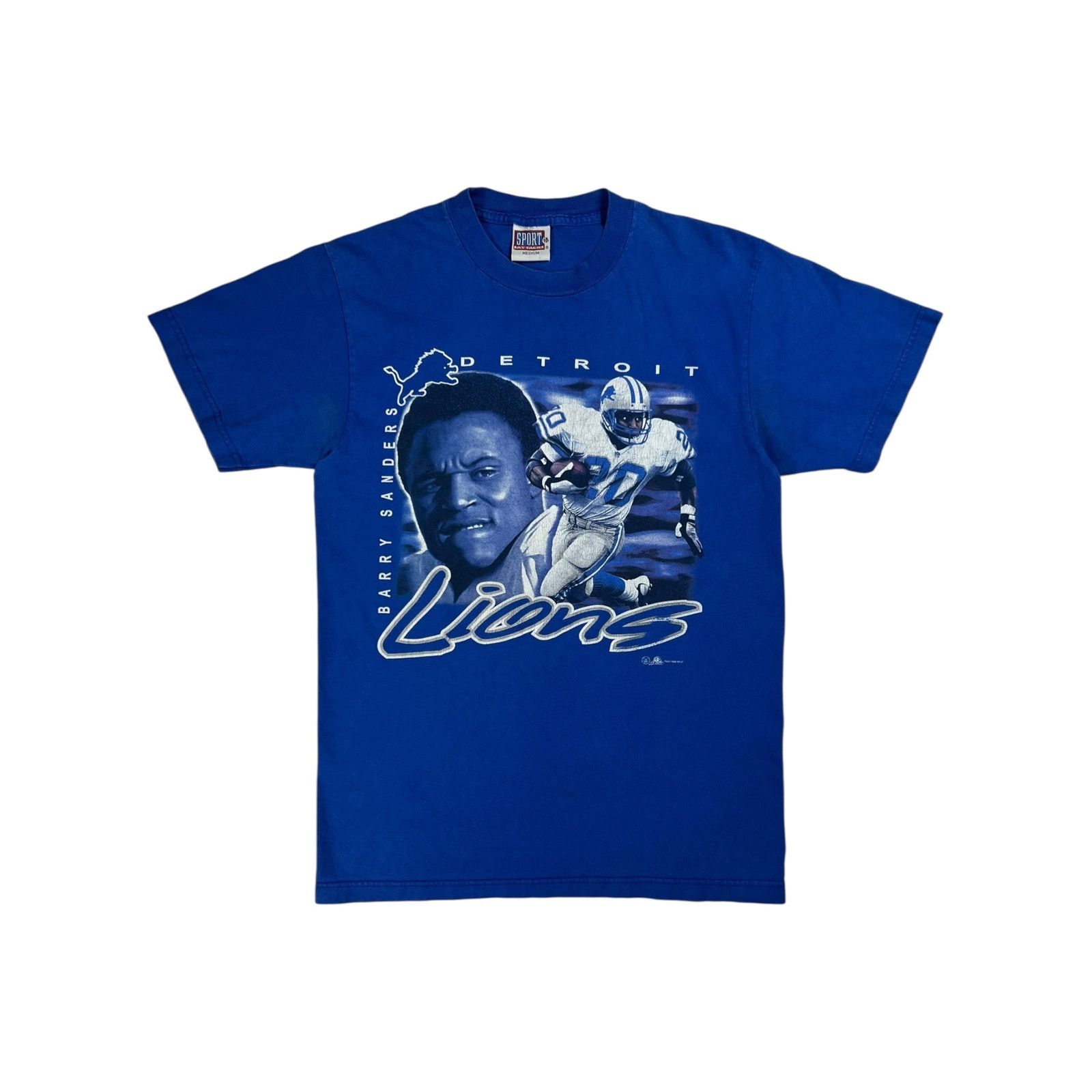 NFL × Vintage Vintage 1999 Detroit Lions Barry Sanders NFL tee (M) Size US M / EU 48-50 / 2 - 1 Thumbnail