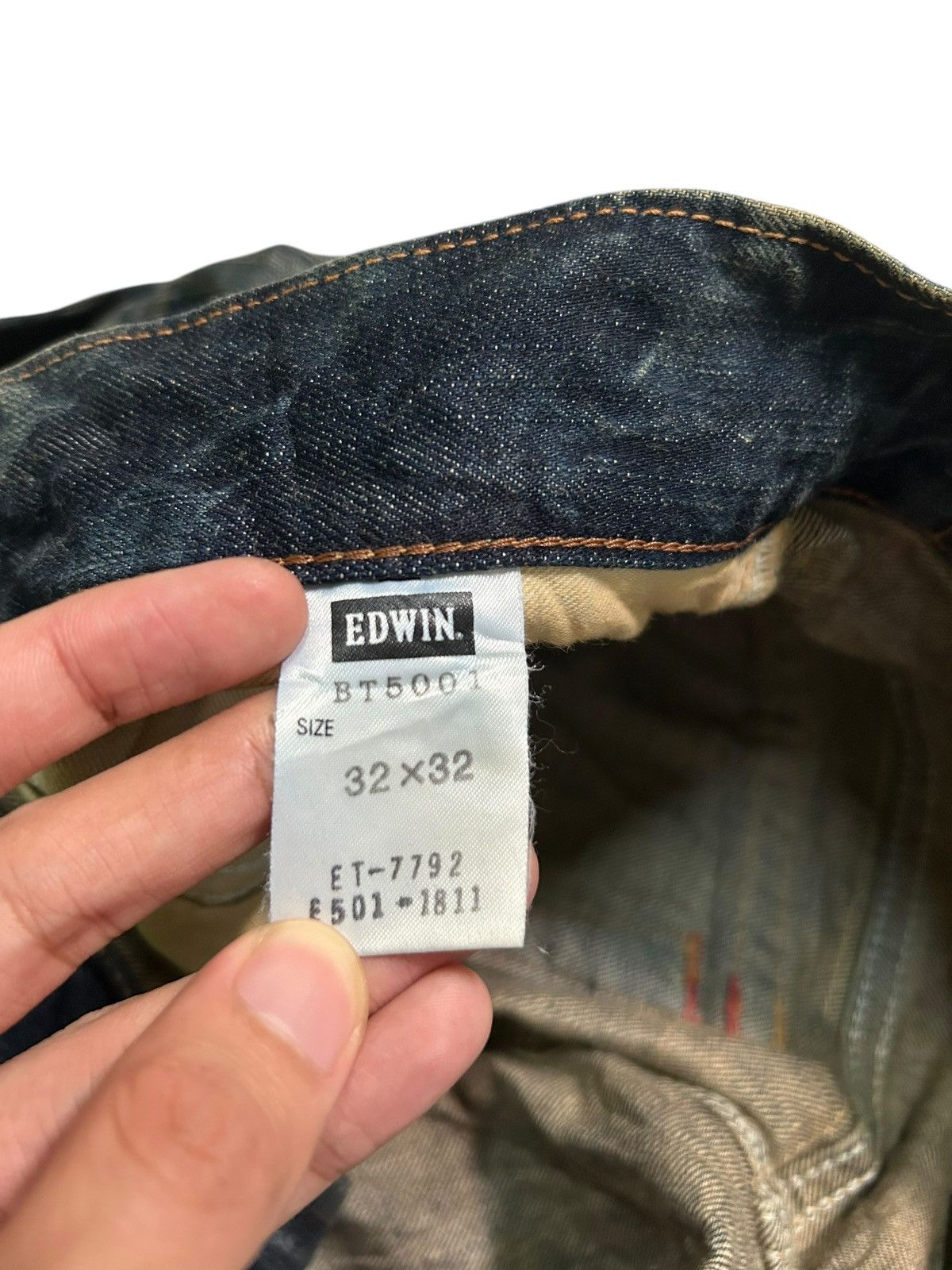 Edwin × If Six Was Nine × Kapital FLARE EDWIN BLUETRIP Distressed Japanese Punk Style Denim 🎌🎌 Size US 35 - 10 Thumbnail