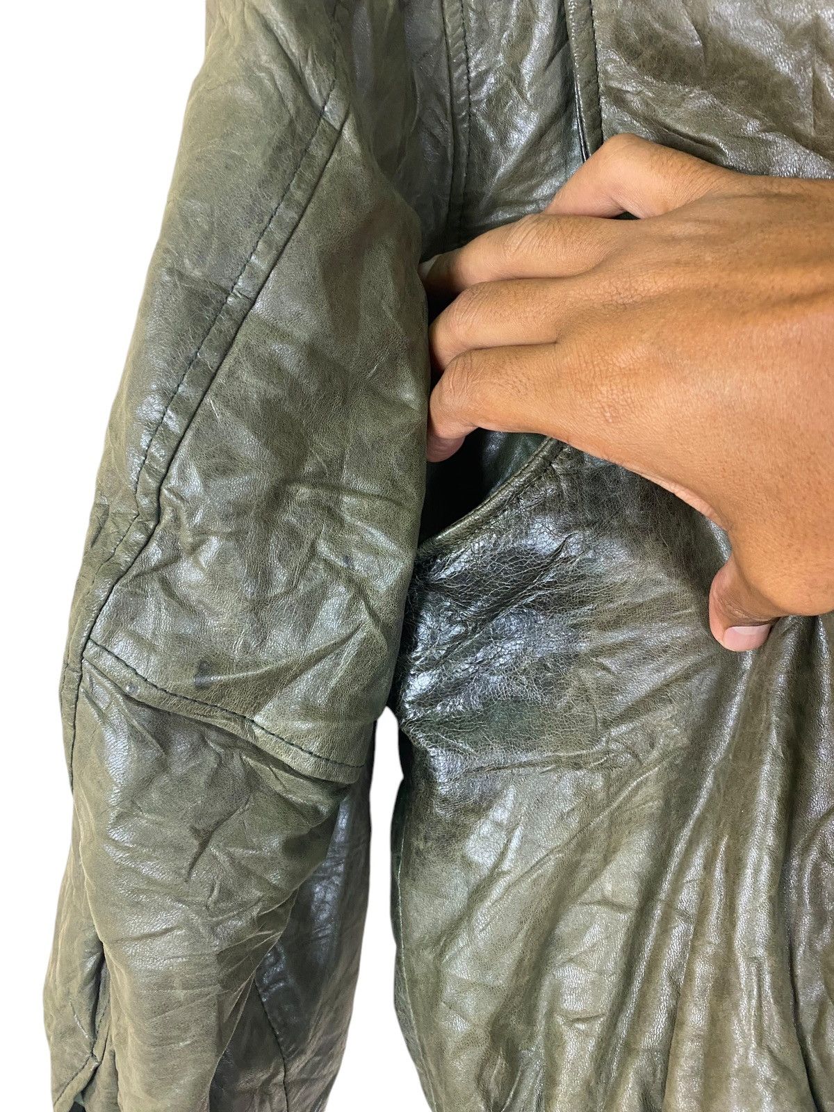 Vintage Leather The Jet Age Attached Fur Collar Flight Jacket Size US M / EU 48-50 / 2 - 9 Thumbnail