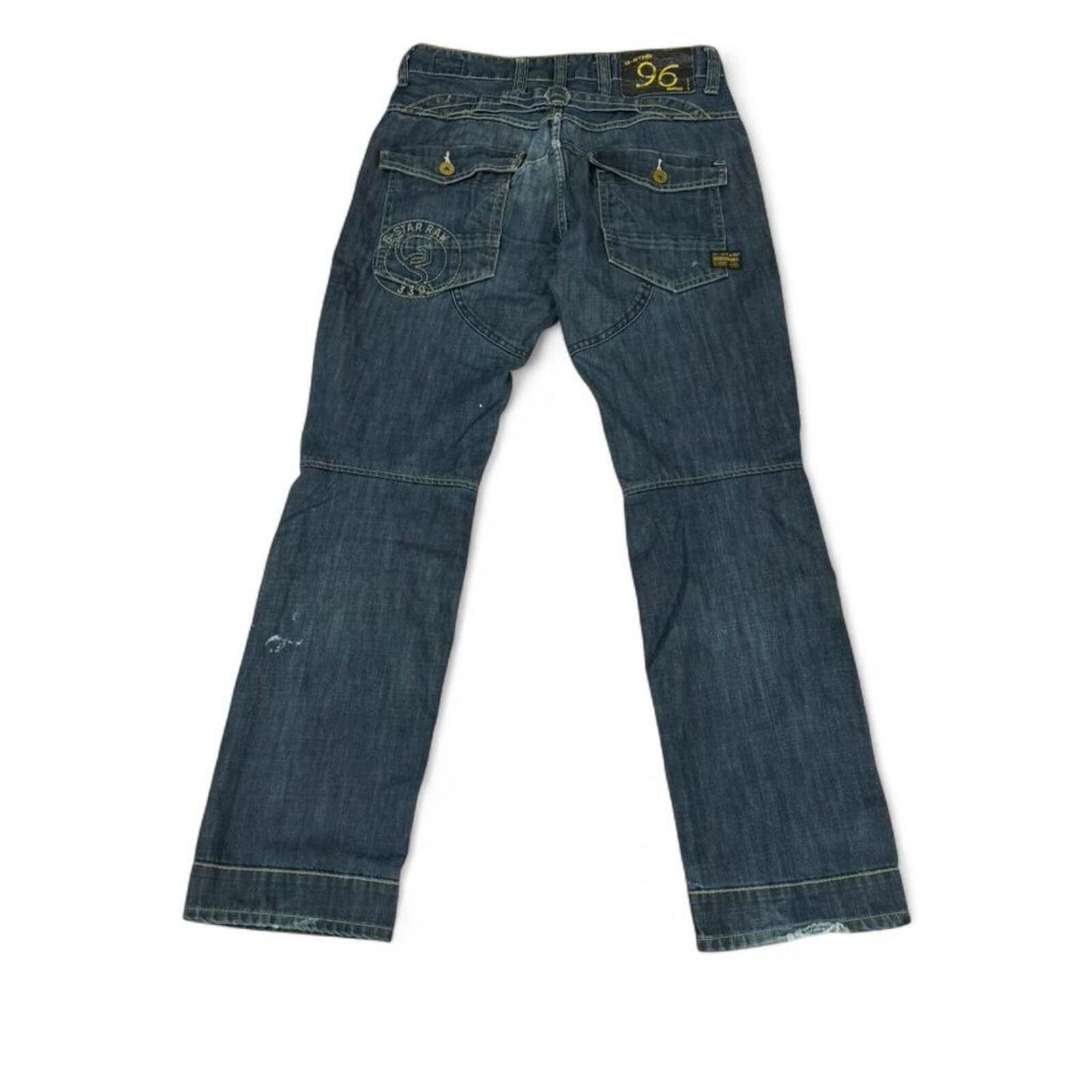 True Religion G-Star Raw biker style denim jeans Size US 30 / EU 46 - 2 Thumbnail