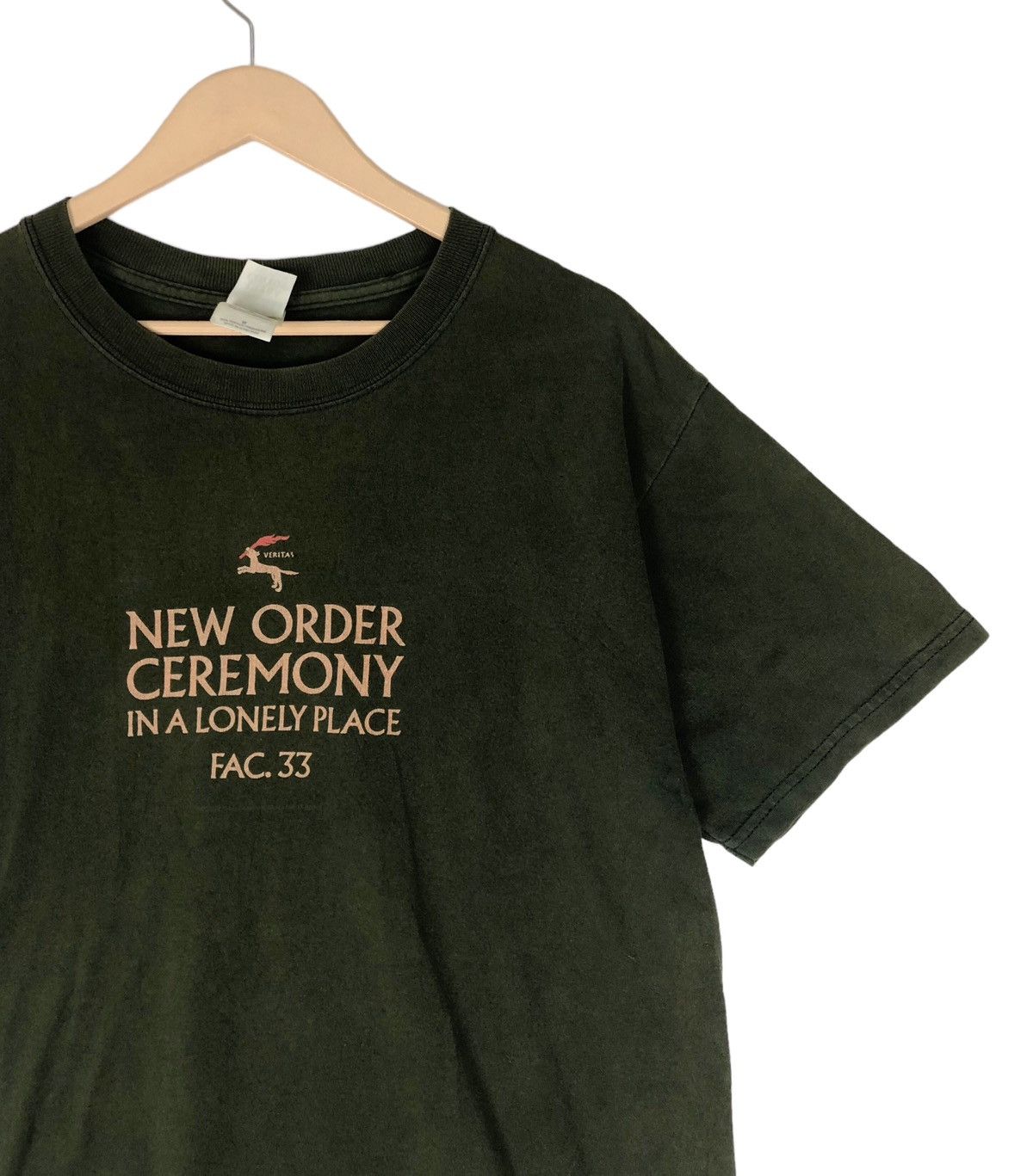 Band Tees × New Order New Order Y2K Ceremony Olive Green T shirt Size US M / EU 48-50 / 2 - 6 Thumbnail