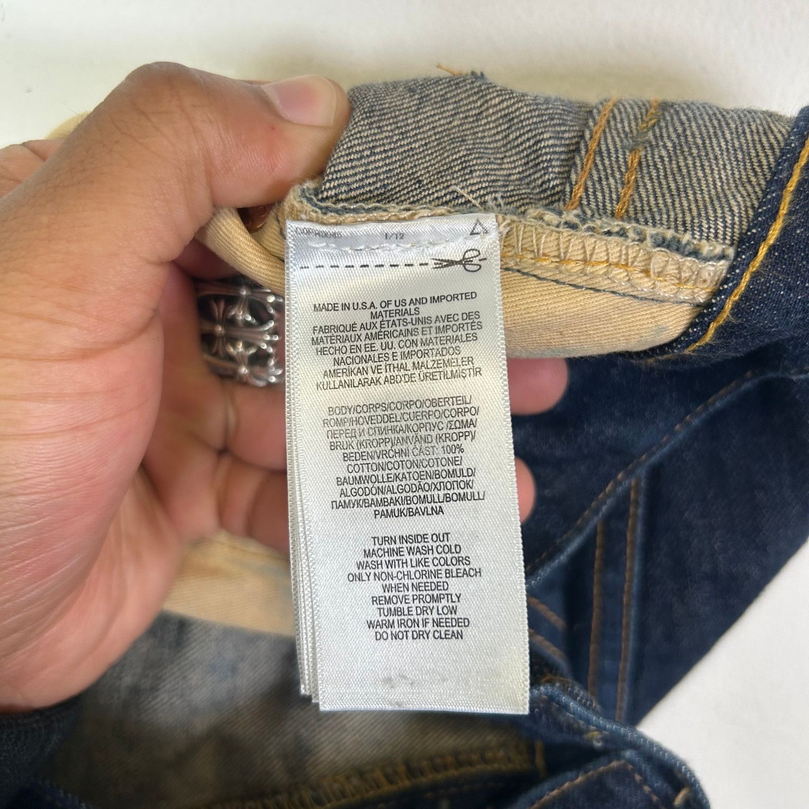 RRL Ralph Lauren RRL Indigo Straight Leg Jeans Size 34 Size US 34 / EU 50 - 7 Thumbnail