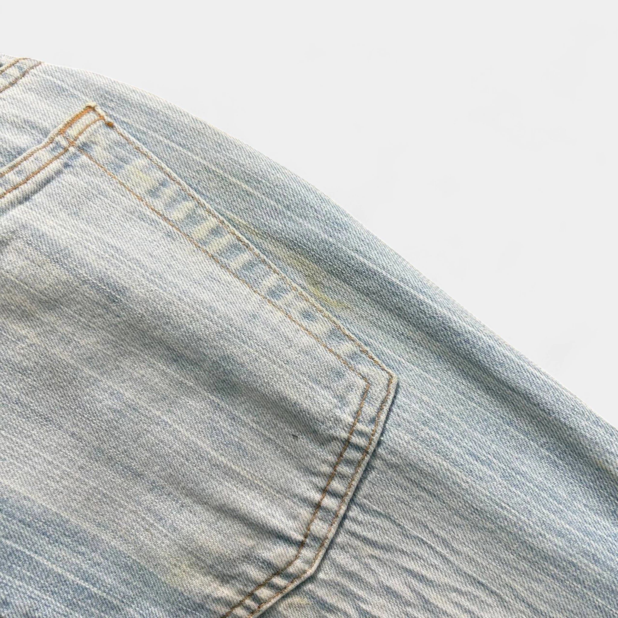 Just Cavalli Just Cavalli Blue Wood Effect Pants Size US 32 / EU 48 - 7 Thumbnail
