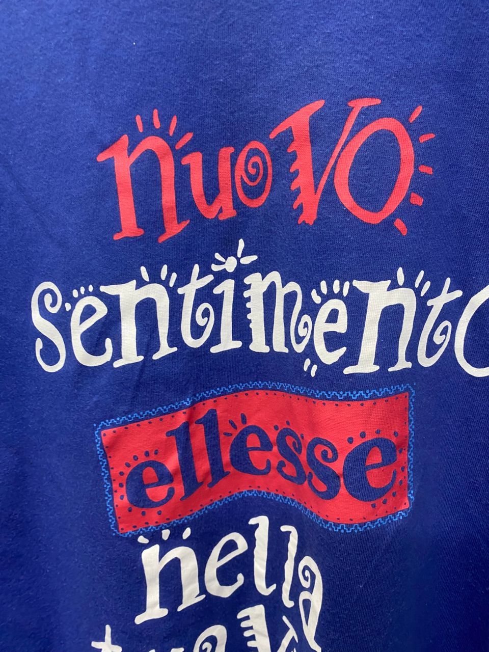 Ellesse Vintage 90s Ellesse Nuovo Sentiment Tshirt Size L / US 10 / IT 46 - 3 Thumbnail