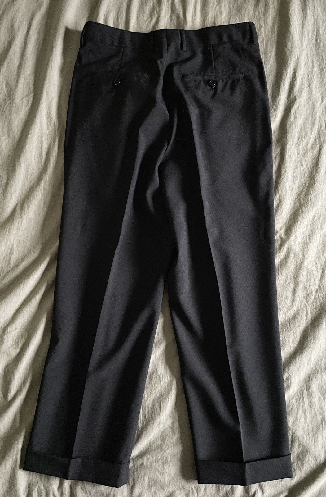 AMI Men’s 🇫🇷 AMI Alexander Mattiussi Virgin Wool Cuffed Trouser Size US 32 / EU 48 - 8 Thumbnail