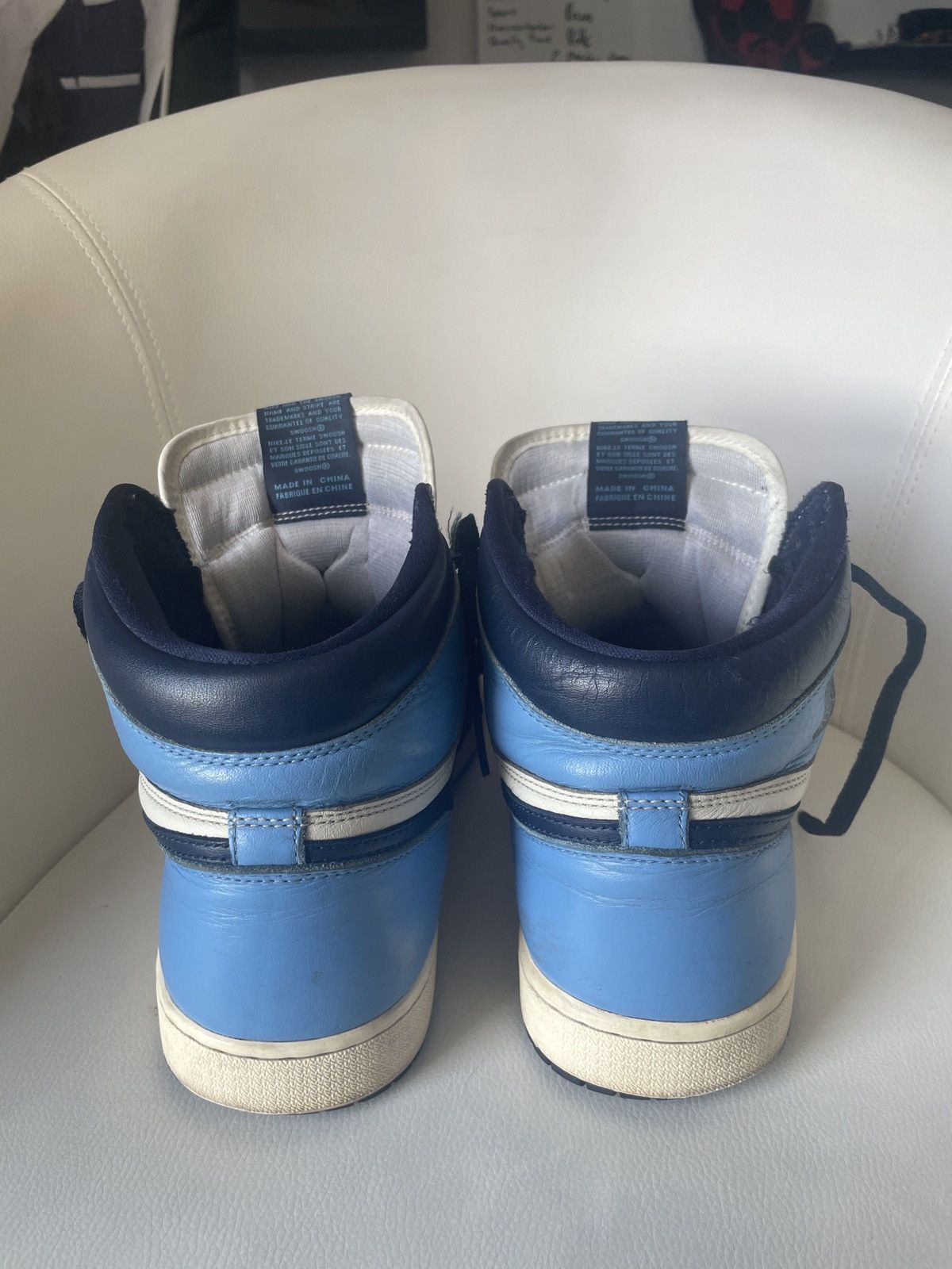 Jordan Brand Nike Air Jordan 1 High OG UNC Obsidian Size US 11.5 / EU 44-45 - 7 Thumbnail