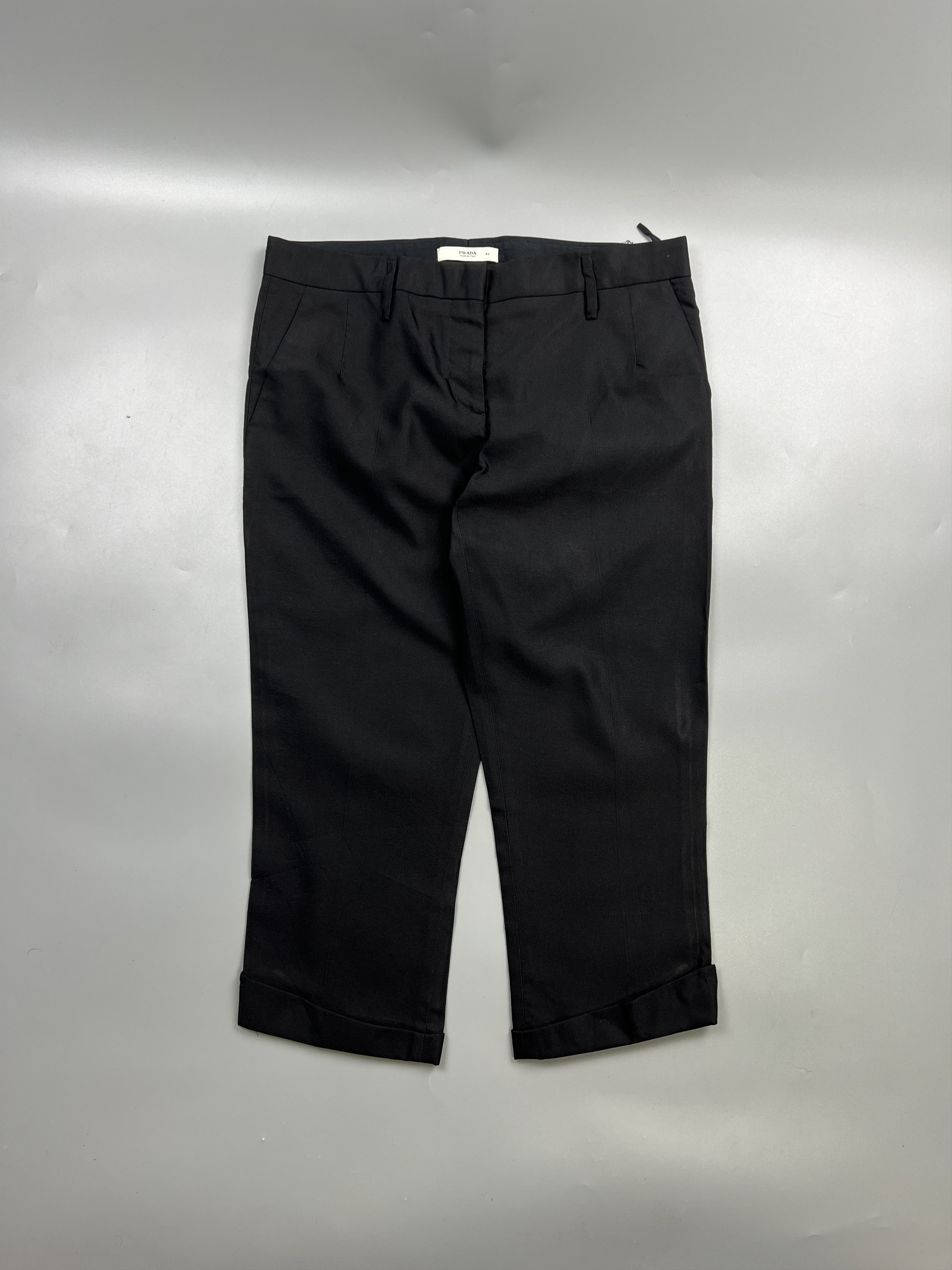 Prada Prada Wool Silk Capri Pants (Y0853) Size 28" / US 6 / IT 42 - 1 Thumbnail
