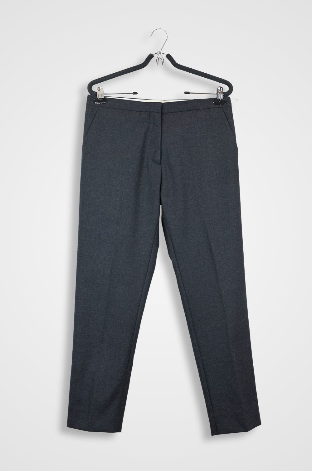Marni MARNI Charcoal Virgin Wool Tailored Trousers - IT42 Size 28" / US 6 / IT 42 - 1 Thumbnail