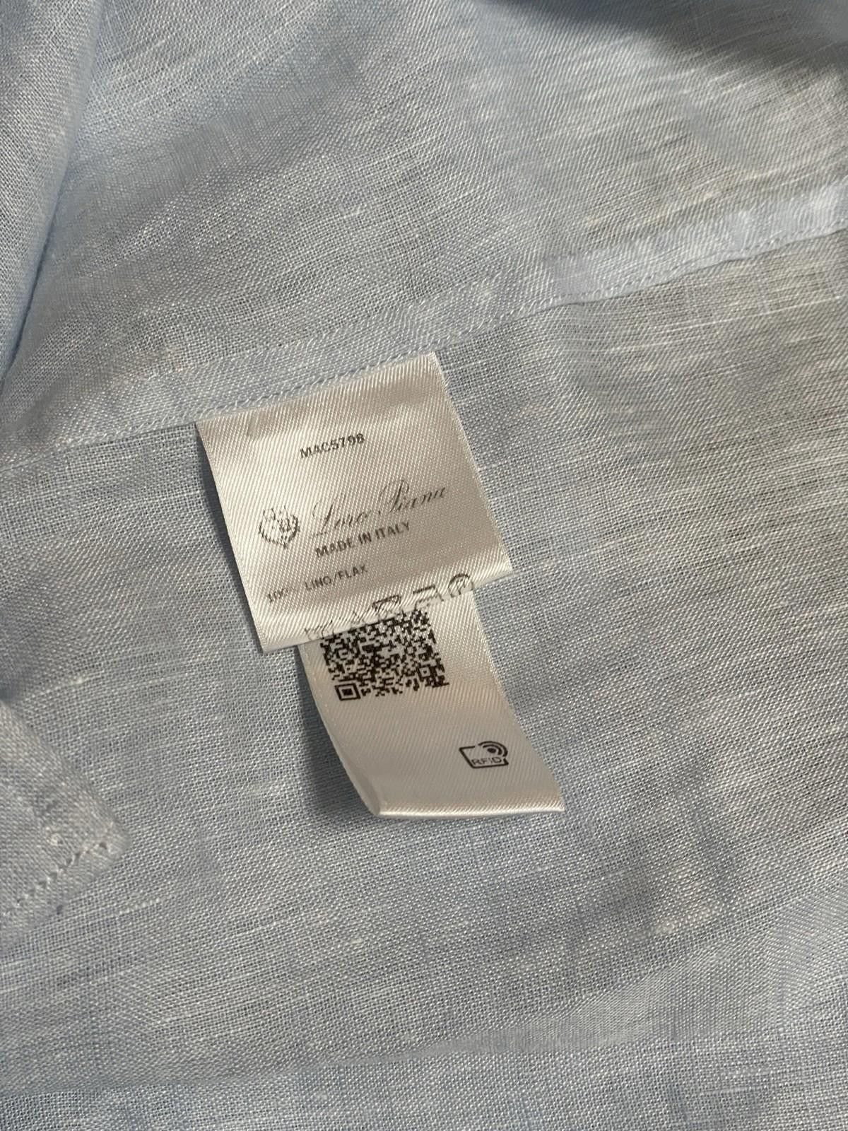 Loro Piana Loro Piana Men's Linen Shirt Size US S / EU 44-46 / 1 - 8 Thumbnail