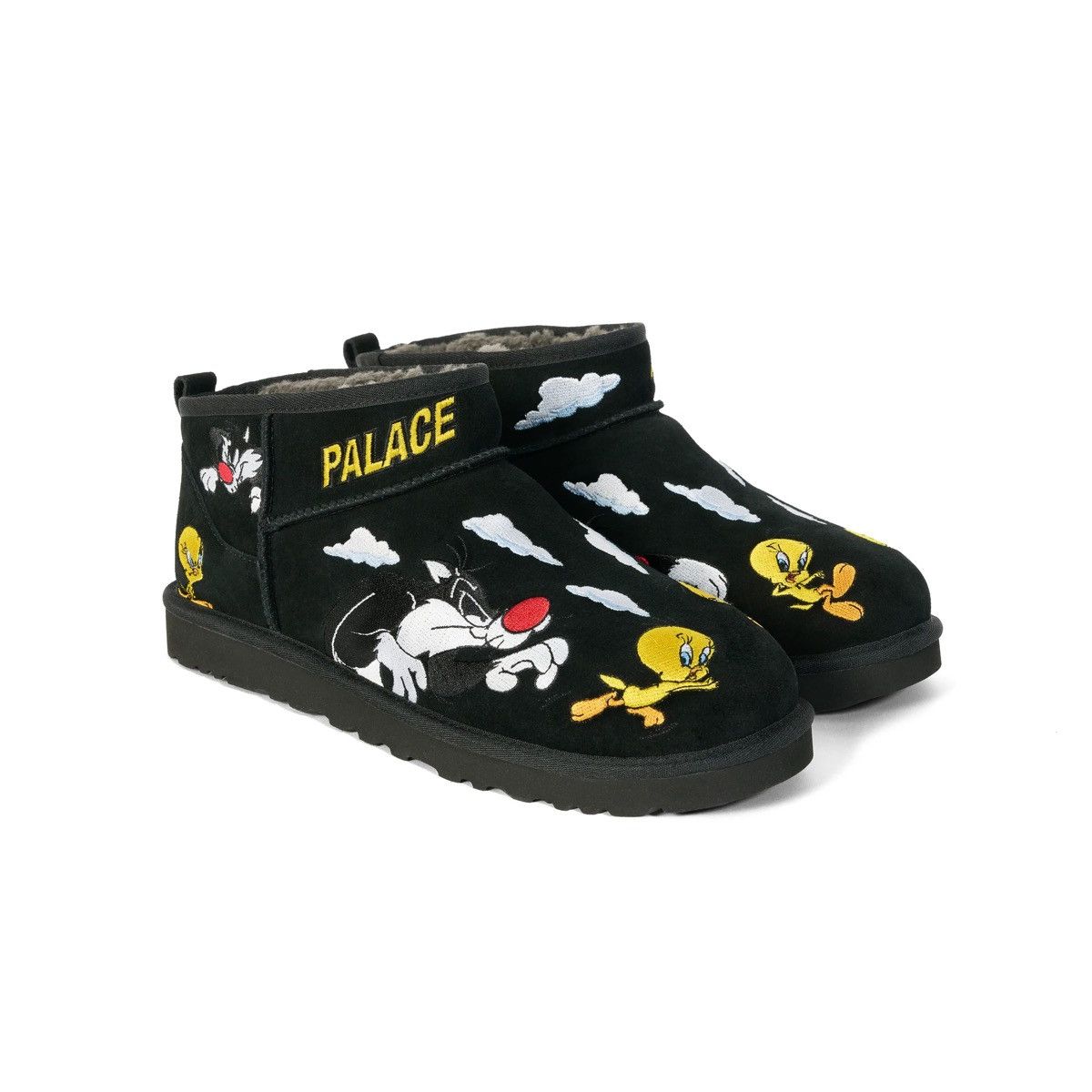 Palace × Ugg Palace/UGG Looney Tunes Ultra Mini Boot Black Size US 11 / EU 44 - 1 Thumbnail