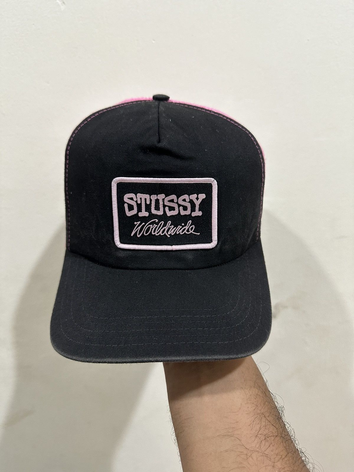 Stussy VTG Distress Stussy Worldwide Trucked Hat Made In USA Size ONE SIZE - 2 Thumbnail