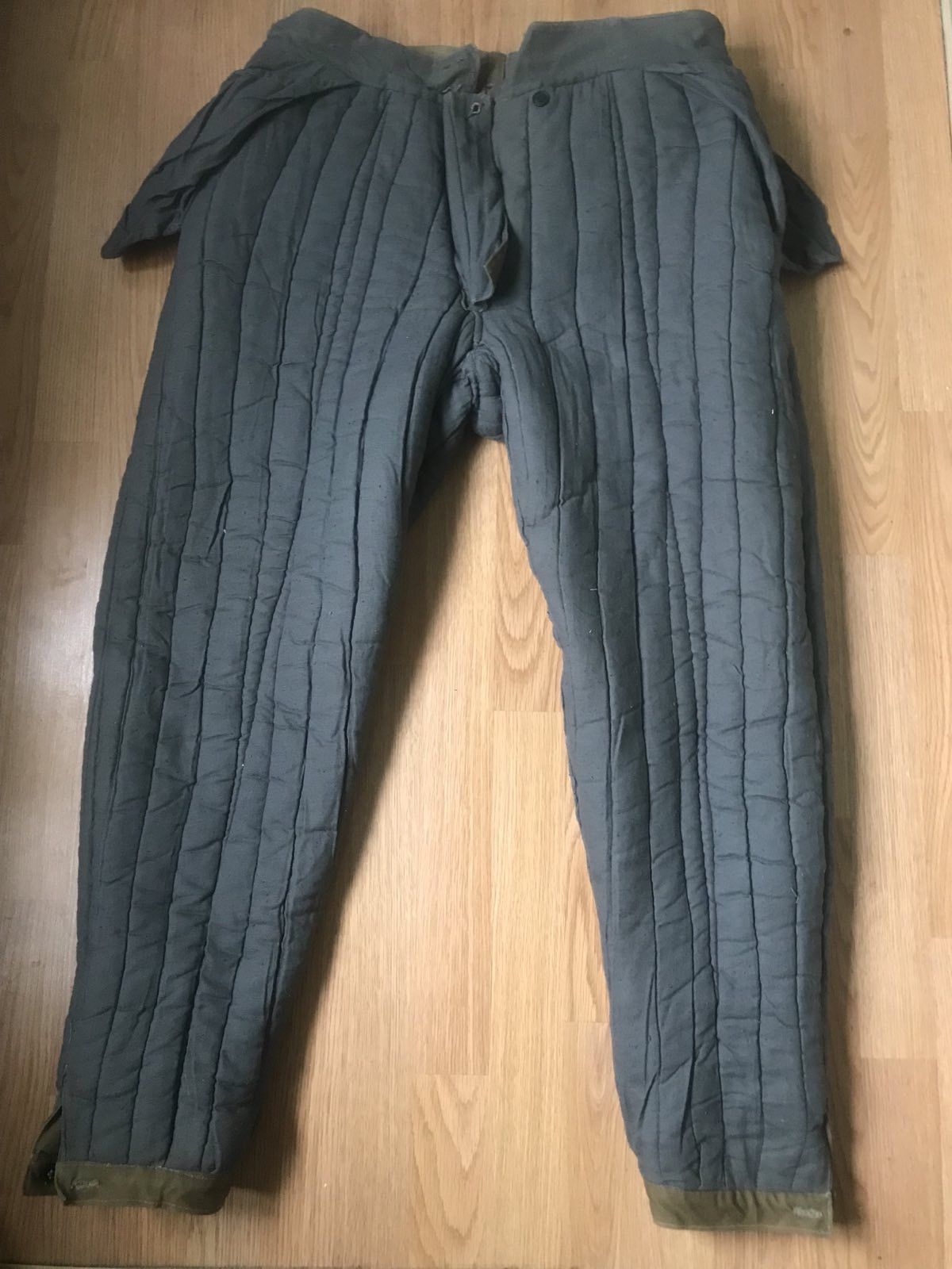 Vintage 1970s Soviet Union USSR Winter Military Army Pants Size M Size US 34 / EU 50 - 1 Thumbnail