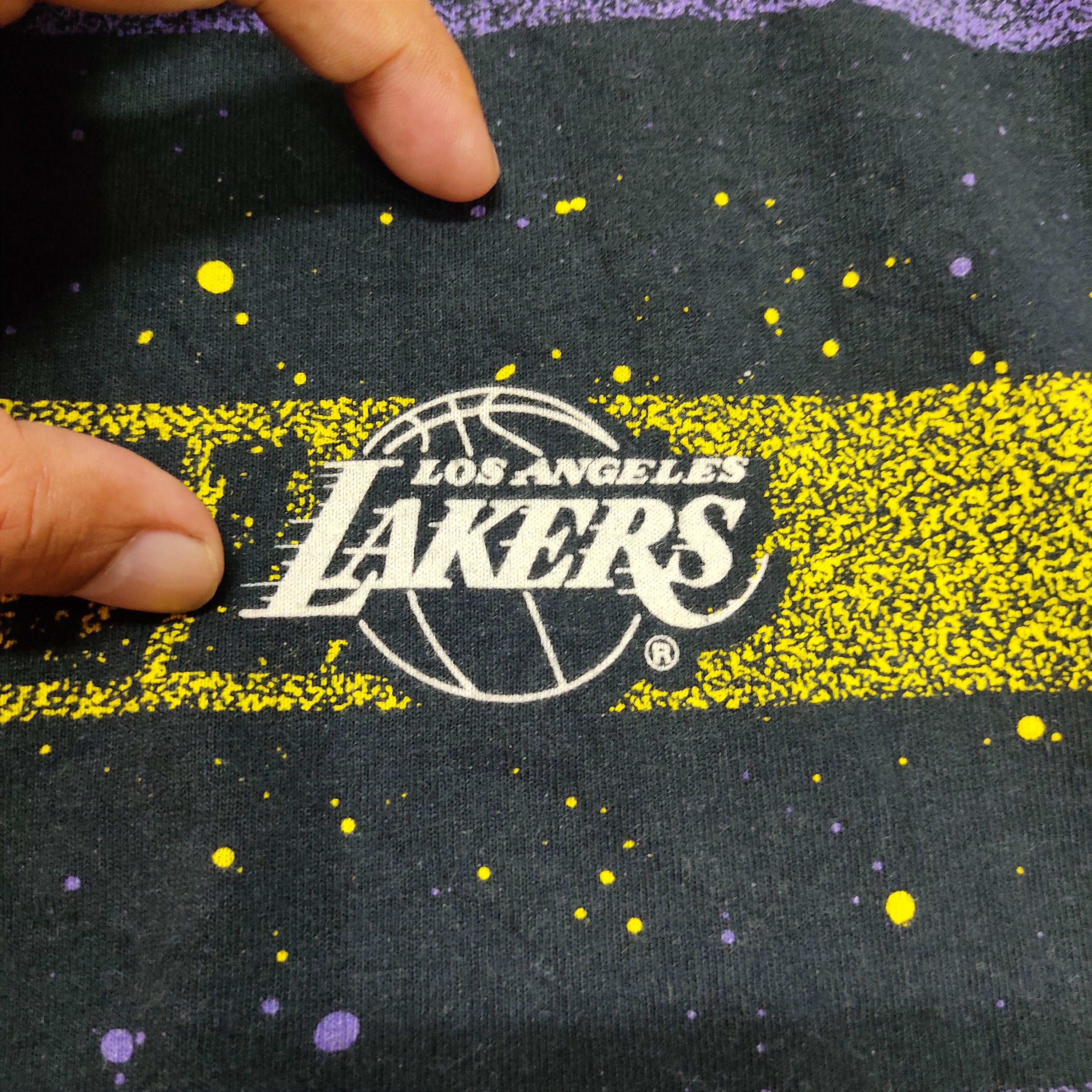NBA Vtg 90s LA LAKERS NBA All-Over Printed T-shirt Size US M / EU 48-50 / 2 - 8 Thumbnail