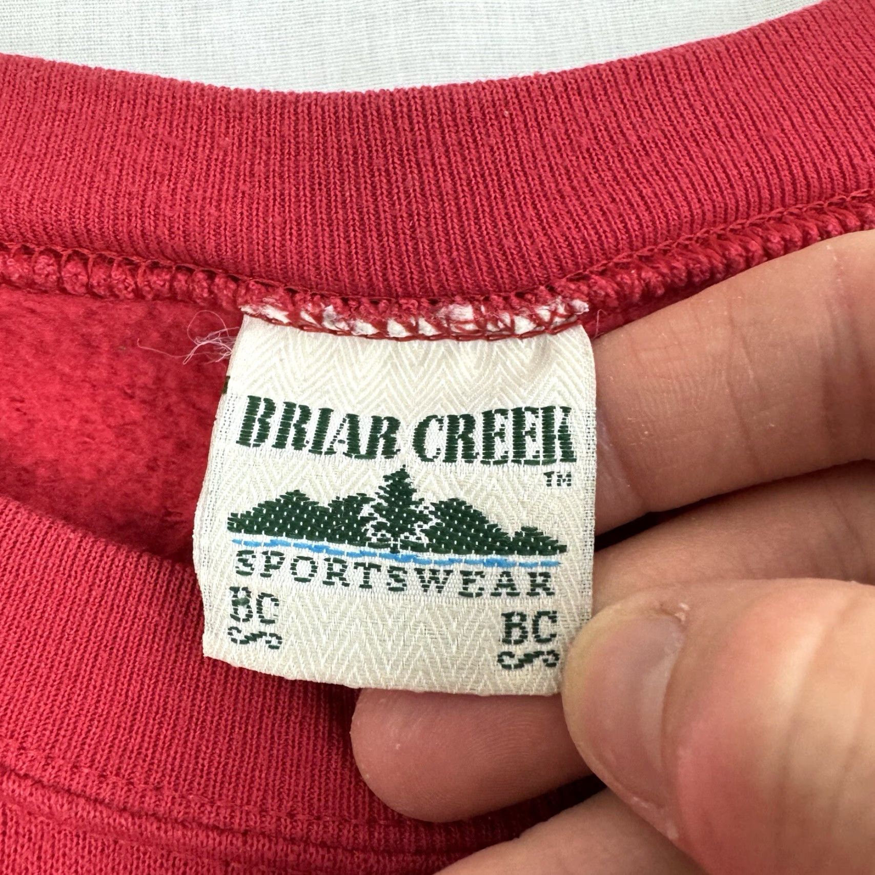 Vintage VINTAGE Briar Creek Sportswear Sweatshirt Adult Large Red Ohio State College Sports Crewneck 90s Y2K Mens Size US L / EU 52-54 / 3 - 3 Thumbnail