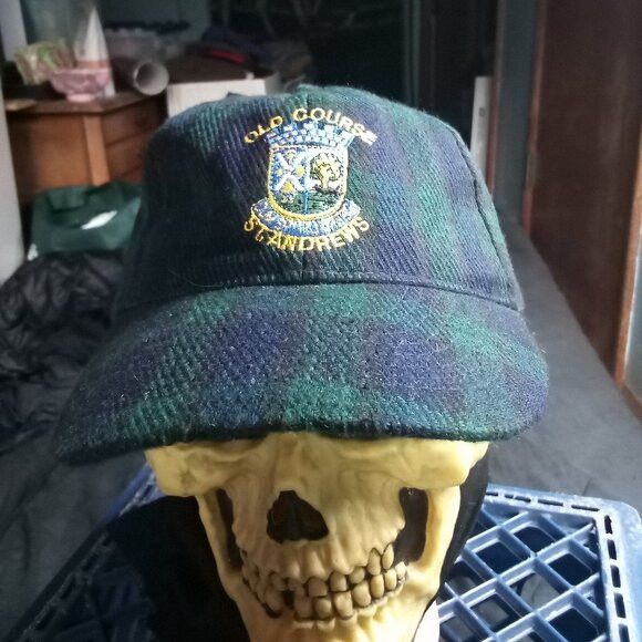Other DS Vintage St. Andrew's Old Course Golf Plaid Strap Hat Cap Size ONE SIZE - 1 Thumbnail