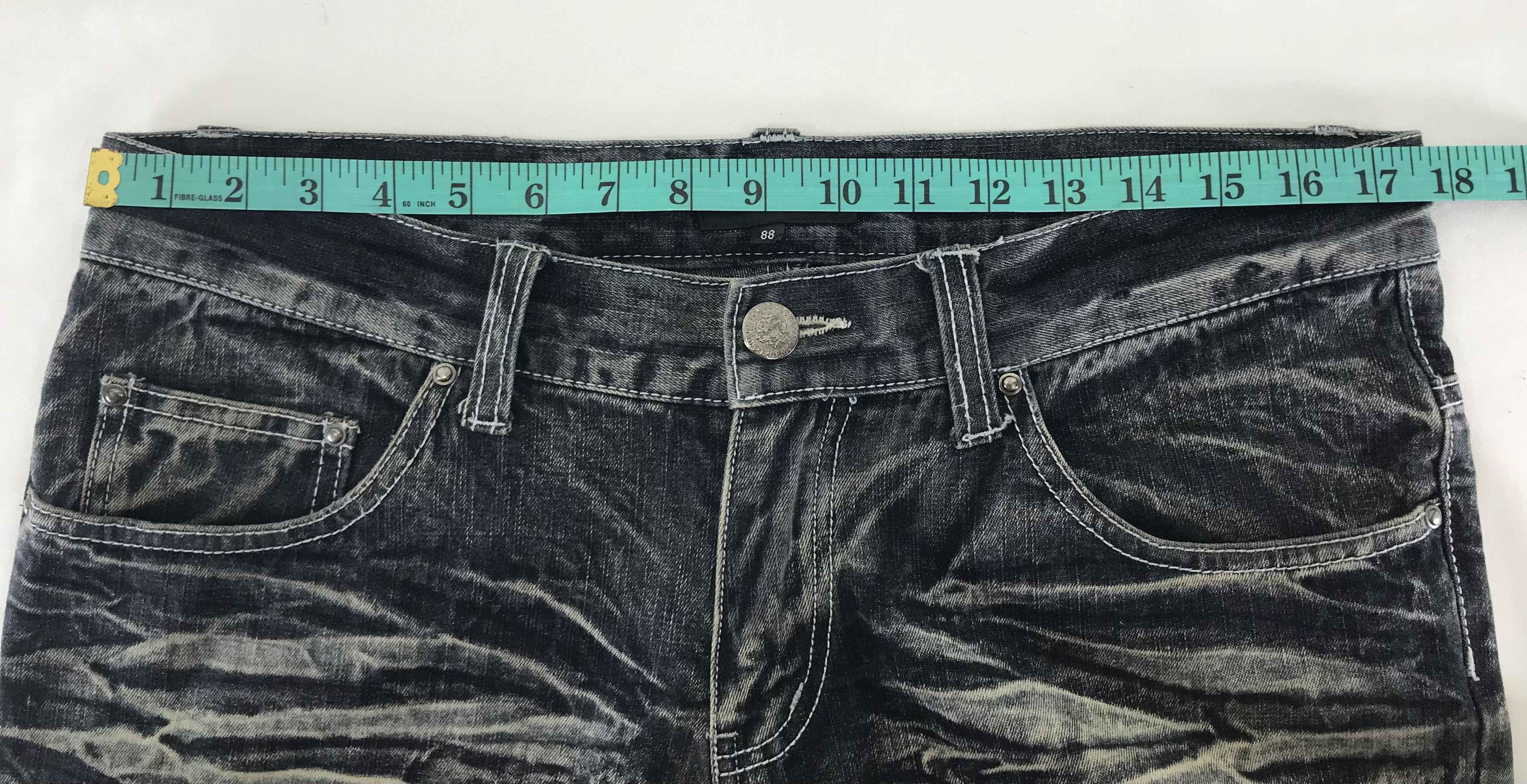 LOWBOX Lowbox Japan Claw Mark Distressed Faded Black Jeans Size US 34 / EU 50 - 14 Thumbnail