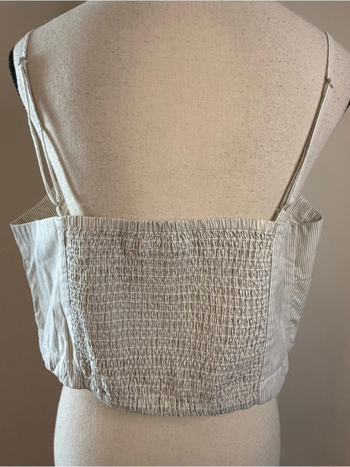 Other Banana Republic Factory preppy striped cropped top SZ XL Size XL / US 12-14 / IT 48-50 - 3 Thumbnail