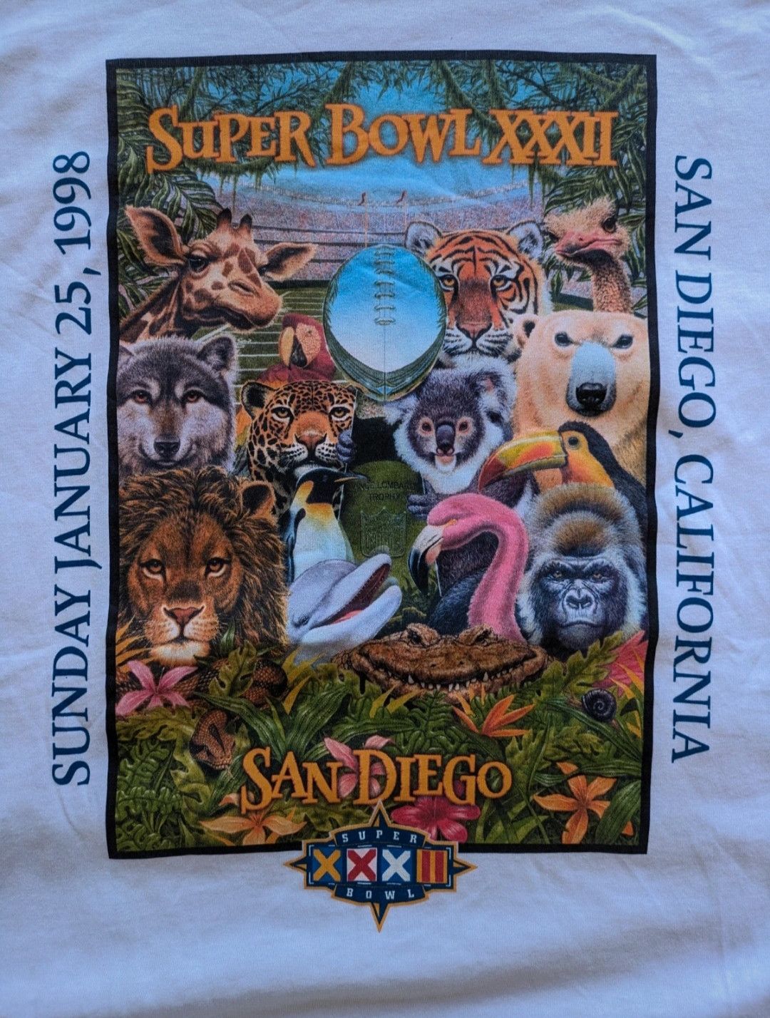 Starter Rare Vintage Starter x Super Bowl XXXII San Diego 1998 Tee Size US L / EU 52-54 / 3 - 3 Thumbnail