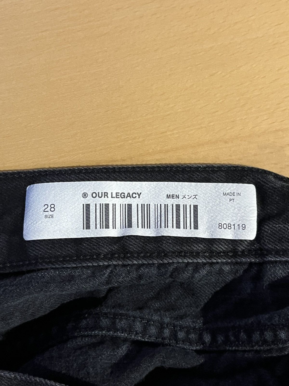 Our Legacy Our Legacy Second Cut Black, Selvedge Size US 28 / EU 44 - 7 Thumbnail