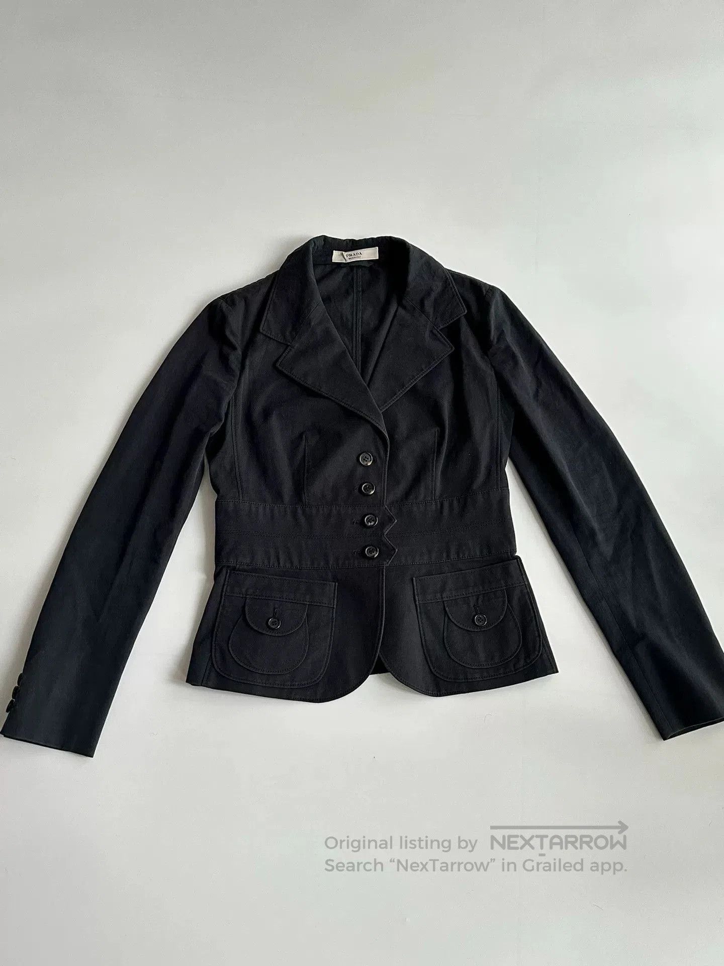Prada PRADA Deconstructed Blazer Jacket Size 40. Size S / US 4 / IT 40 - 3 Thumbnail