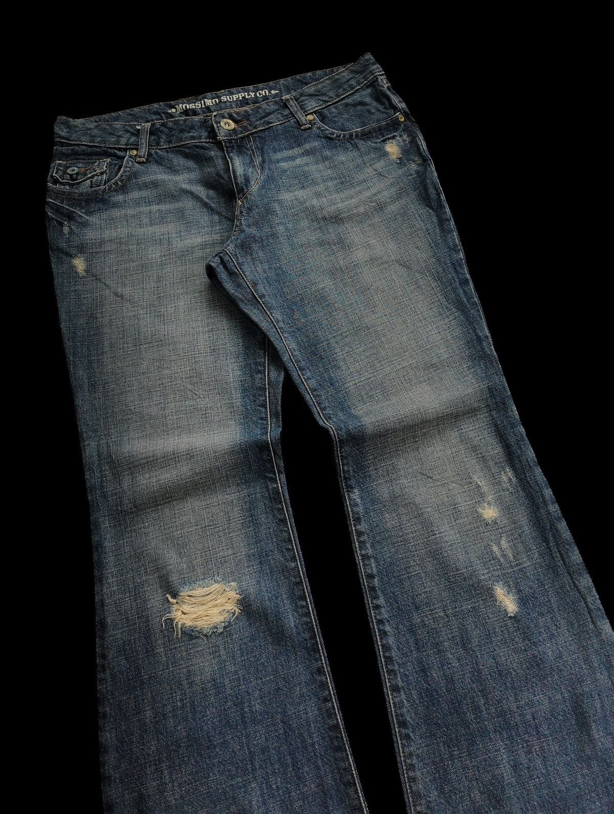 Massimo Osti Mossimo Supply Bootcuts Jeans Size 34" / US 12 / IT 48 - 3 Thumbnail