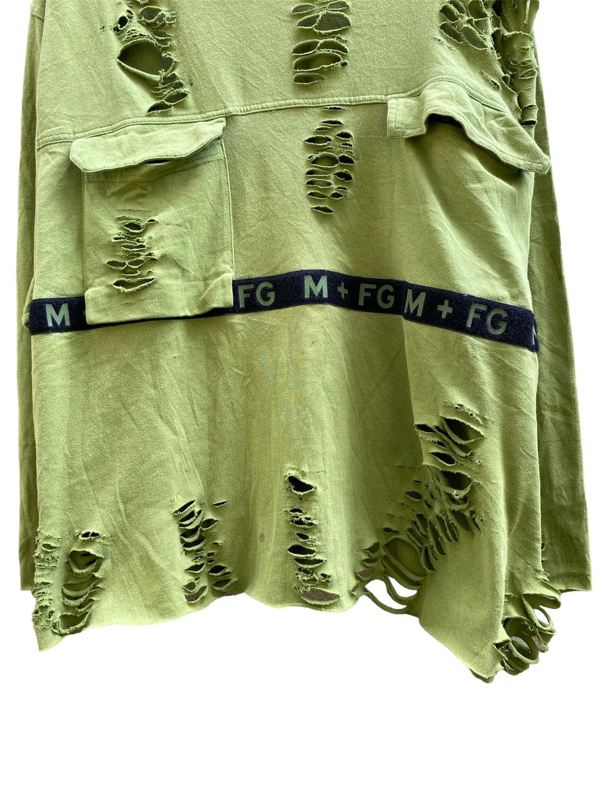 If Six Was Nine × Le Grande Bleu (L.G.B.) × Marithe + Francois Girbaud Marithe Francois Girbaud M+FG Distressed Grunge punk boxy Size US L / EU 52-54 / 3 - 6 Thumbnail
